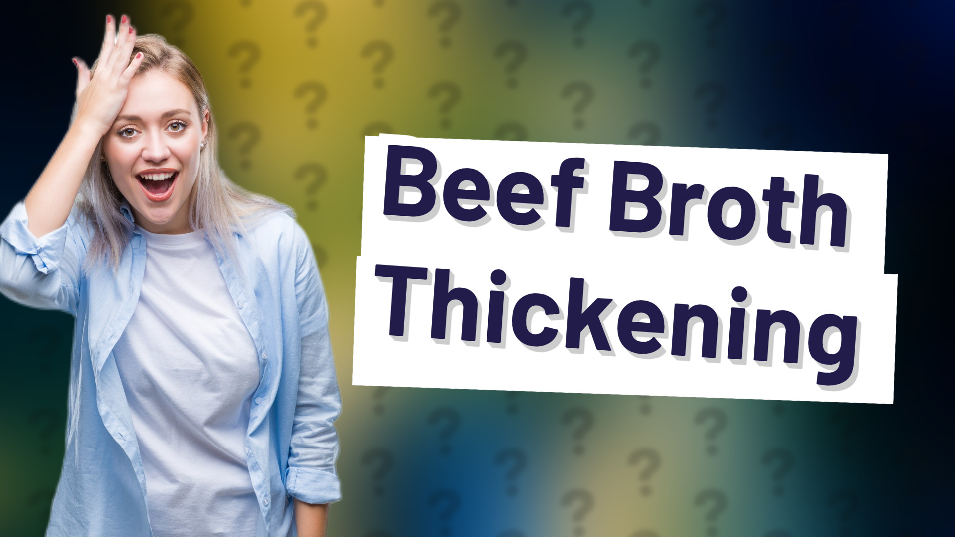 Beef Broth Thickening