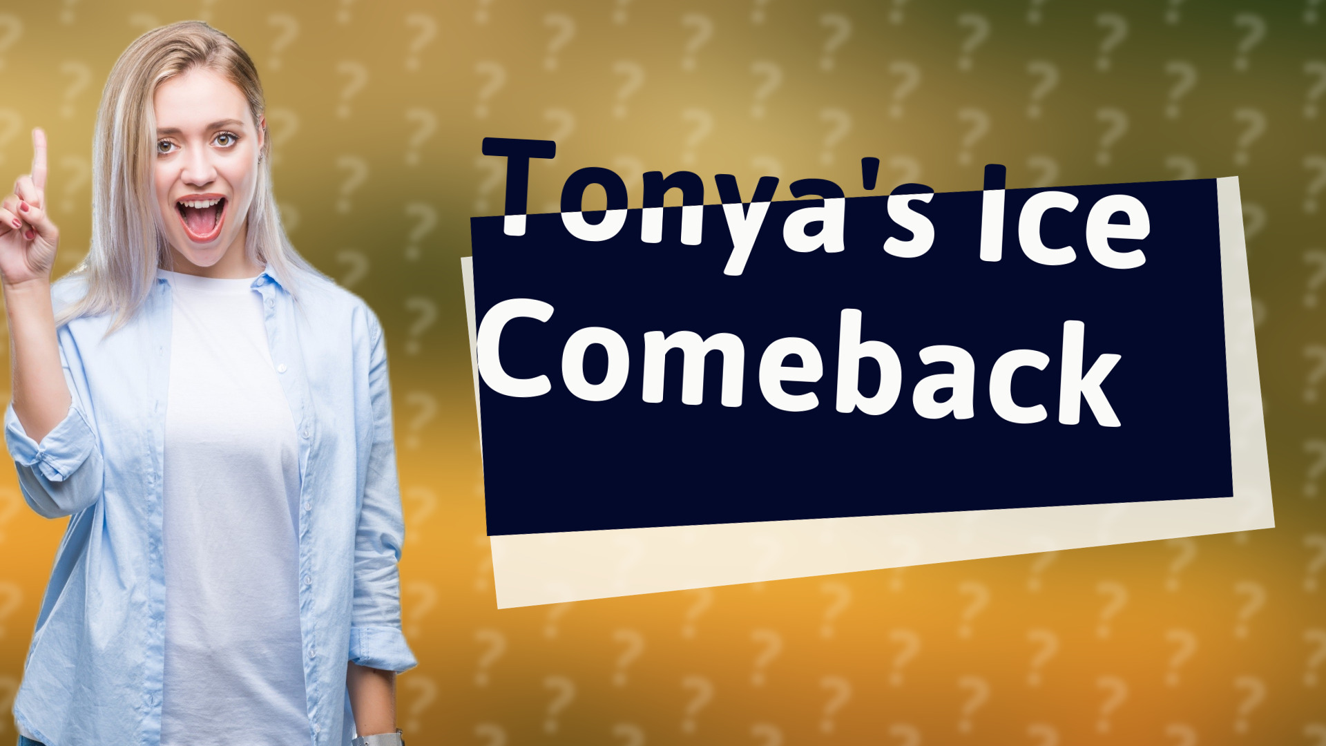 Tonya's Ice Comeback