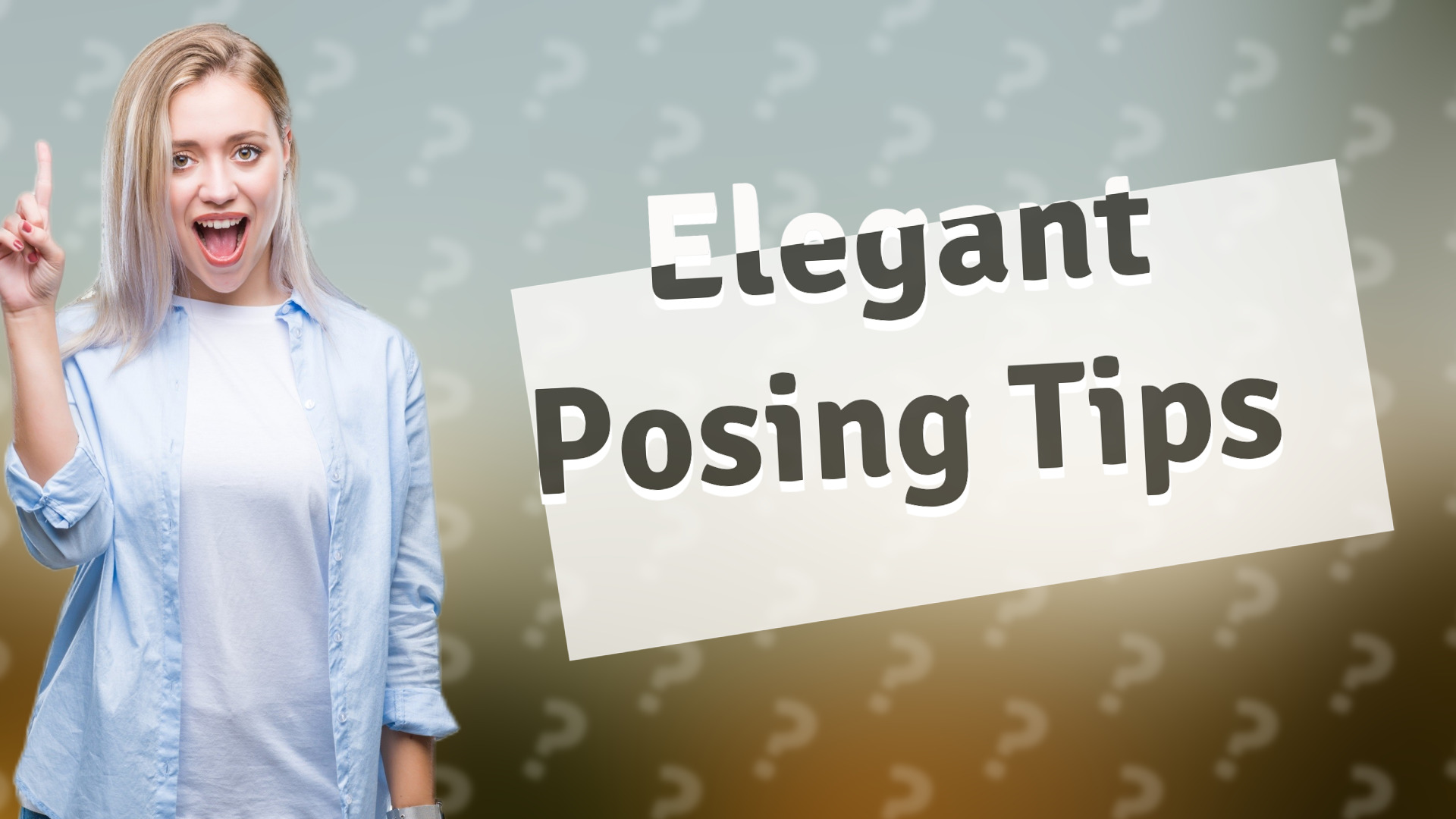 Elegant Posing Tips