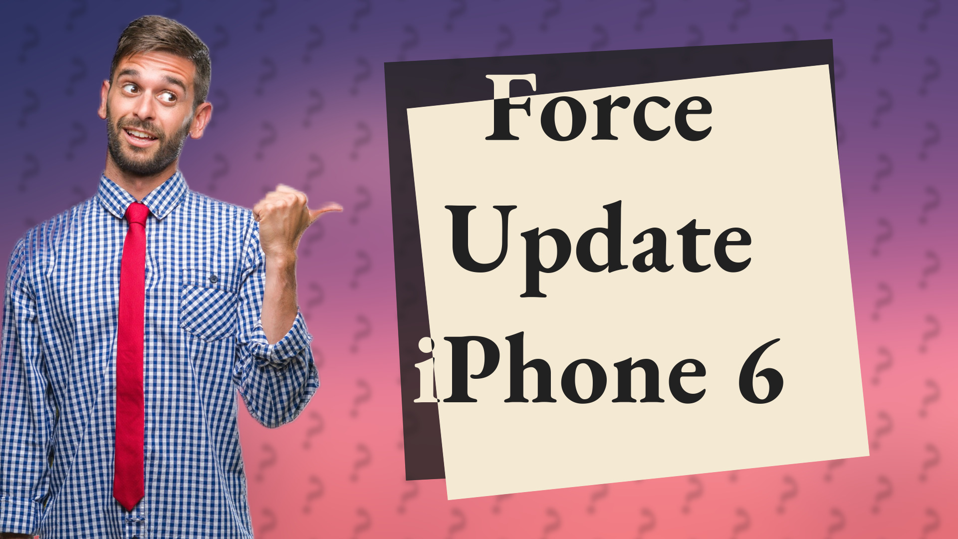Force Update iPhone 6