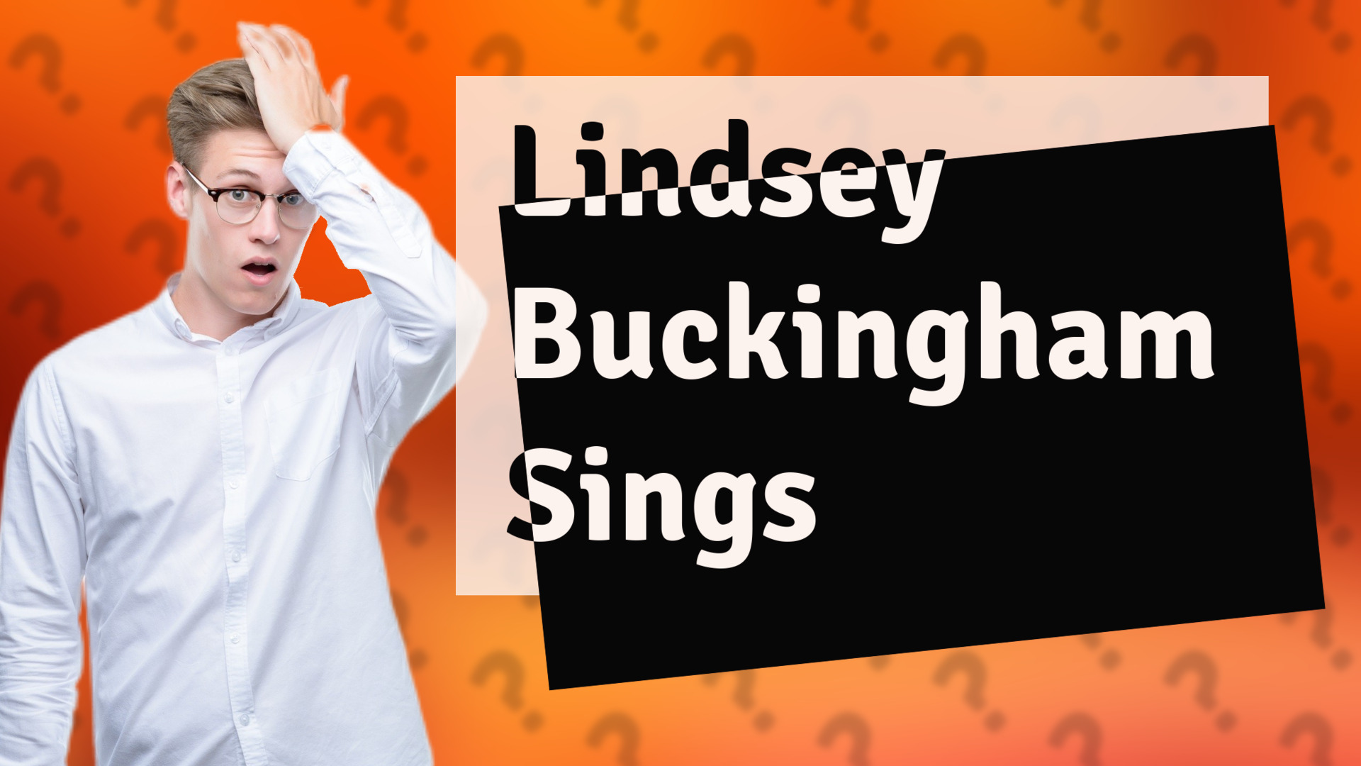 Lindsey Buckingham Sings
