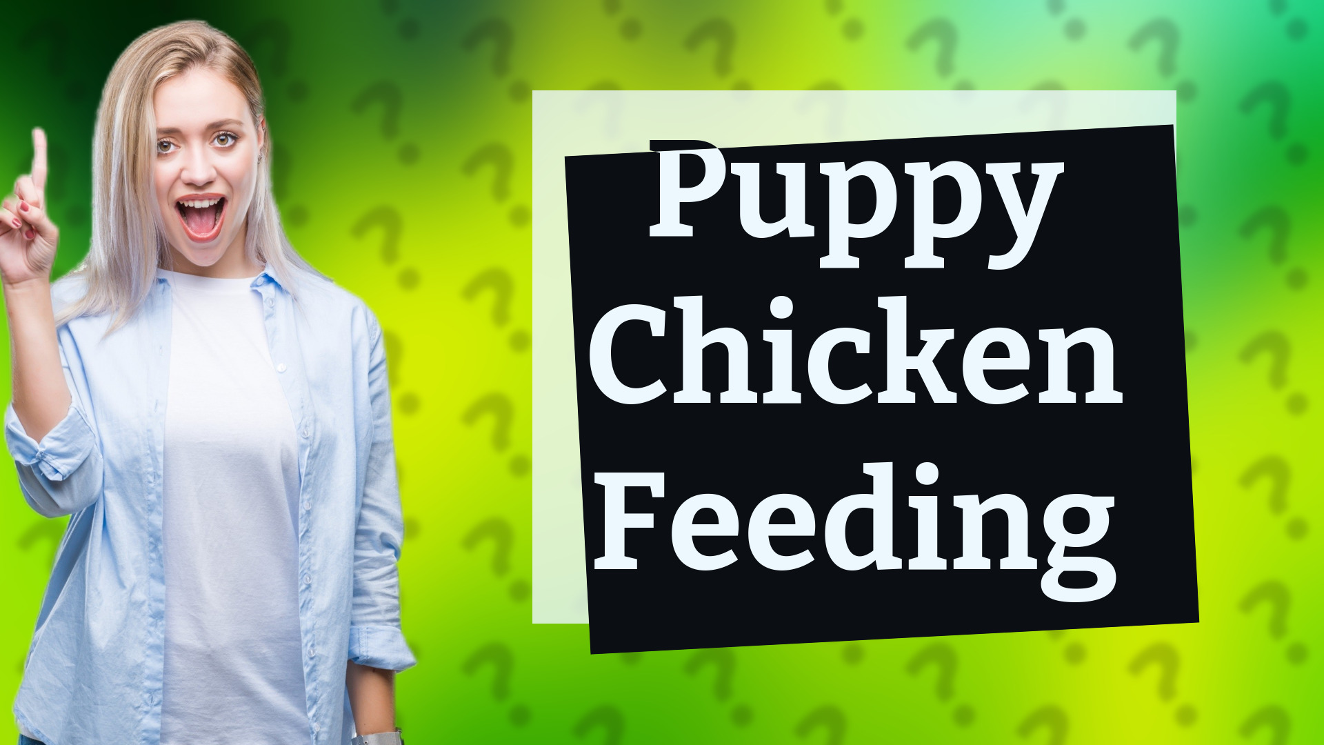 Puppy Chicken Feeding