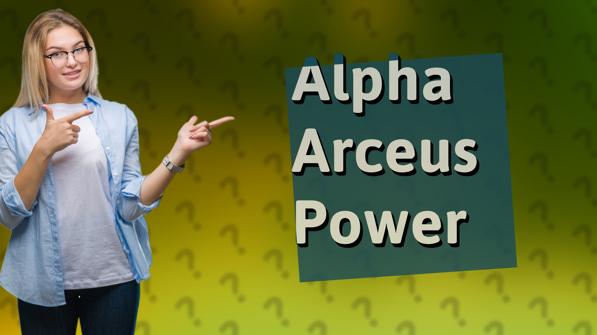 Alpha Arceus Power