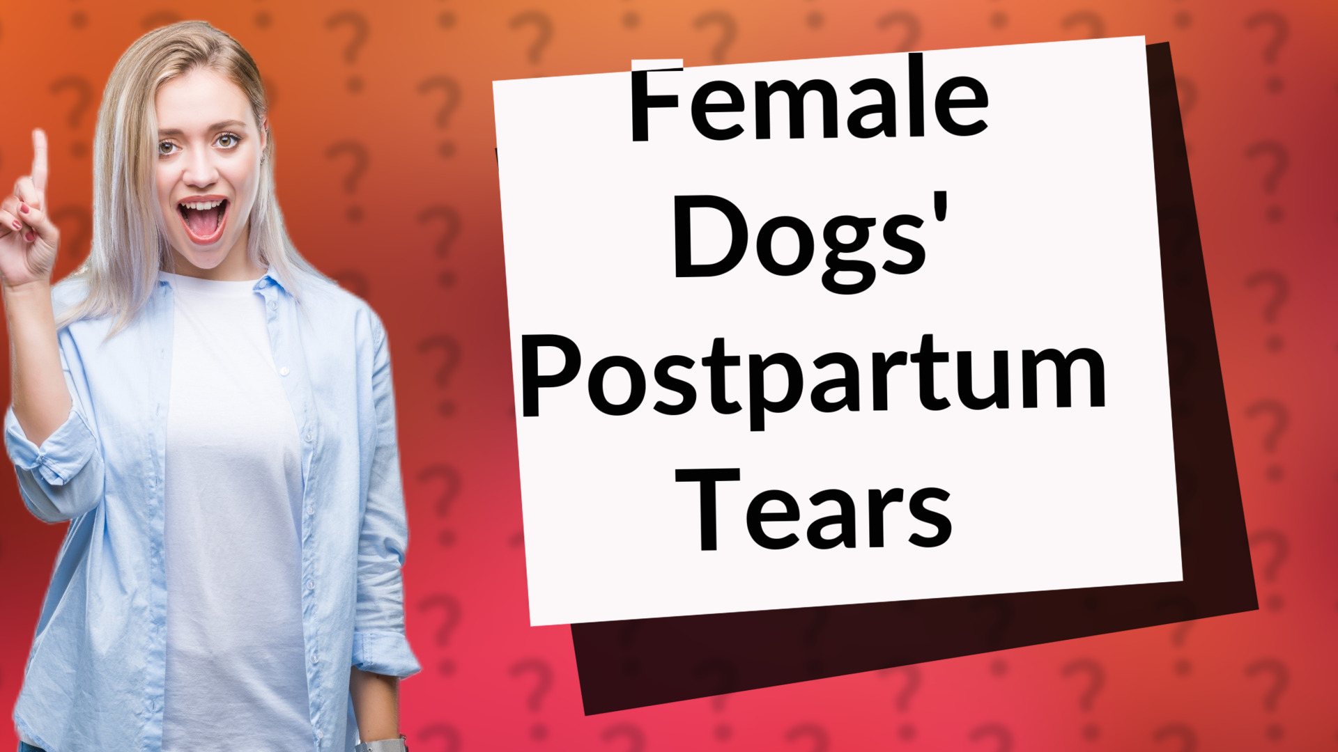 Female Dogs' Postpartum Tears