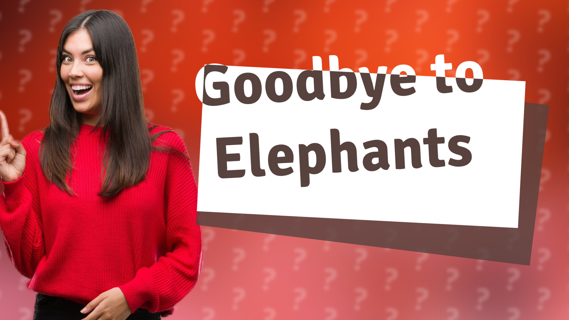 Goodbye to Elephants