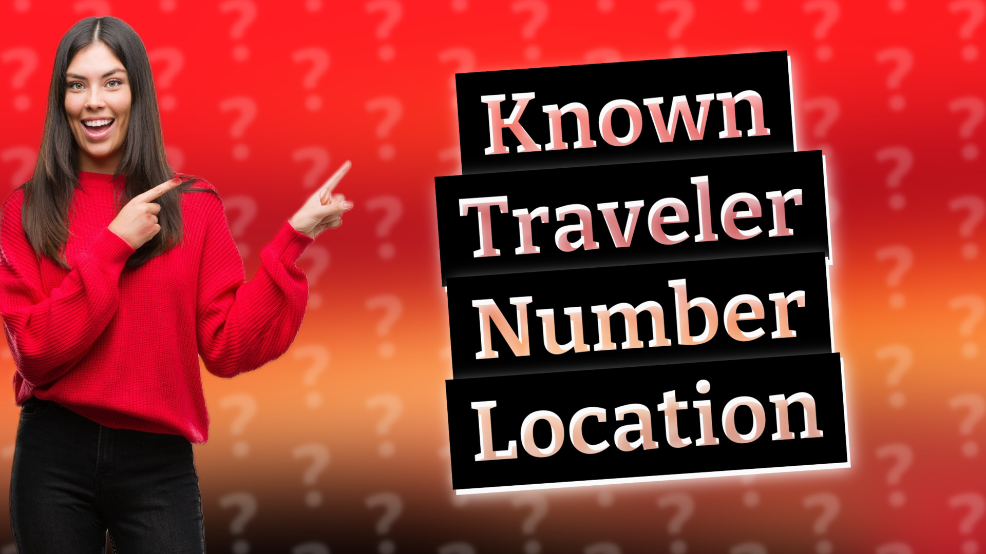 Known Traveler Number Location