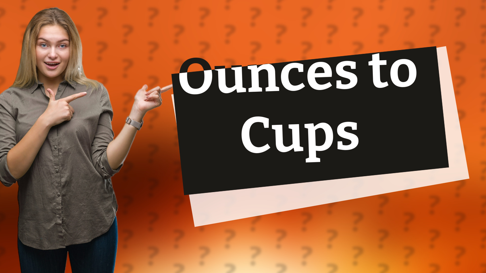 Ounces to Cups