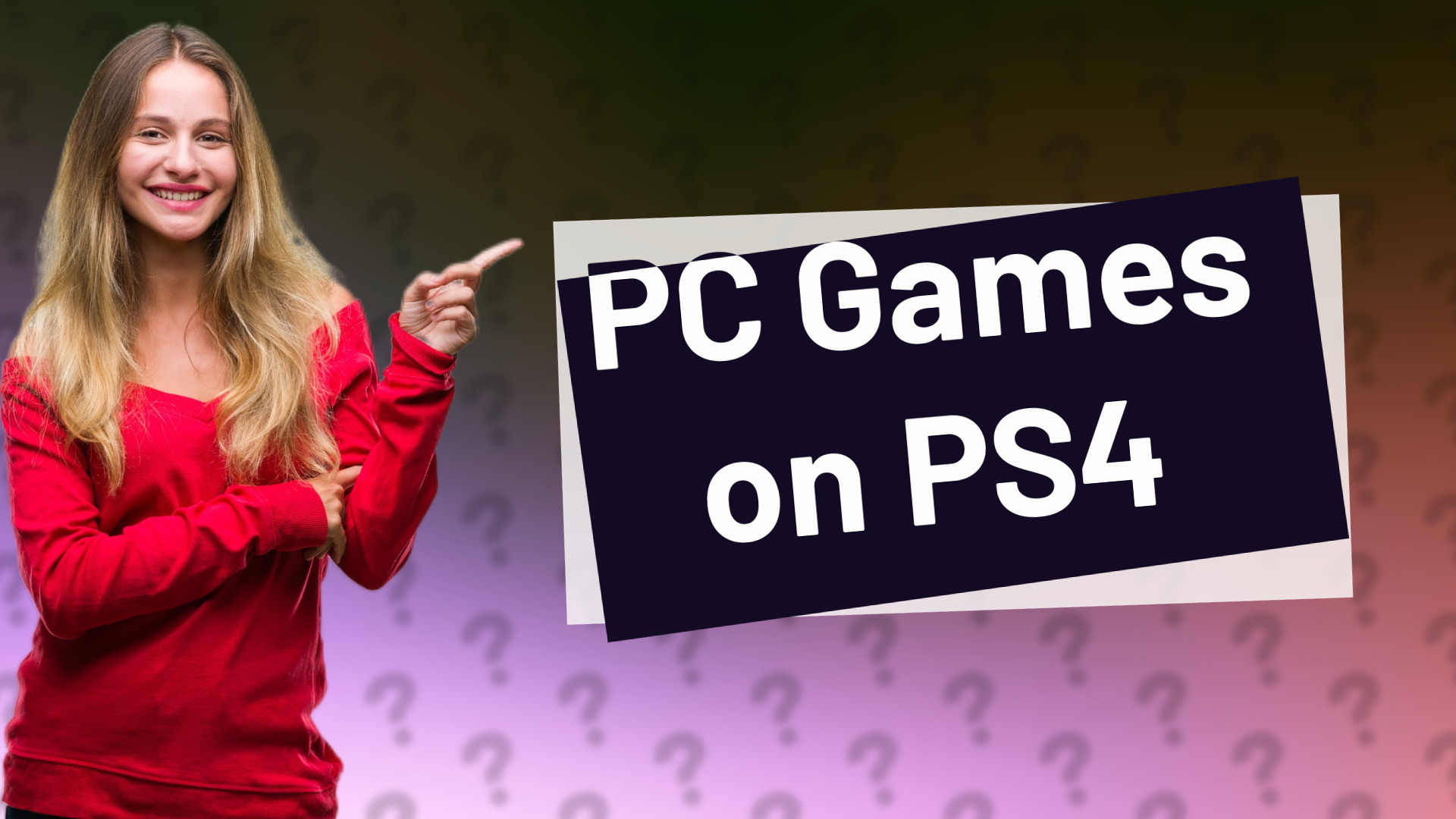 PC Games on PS4