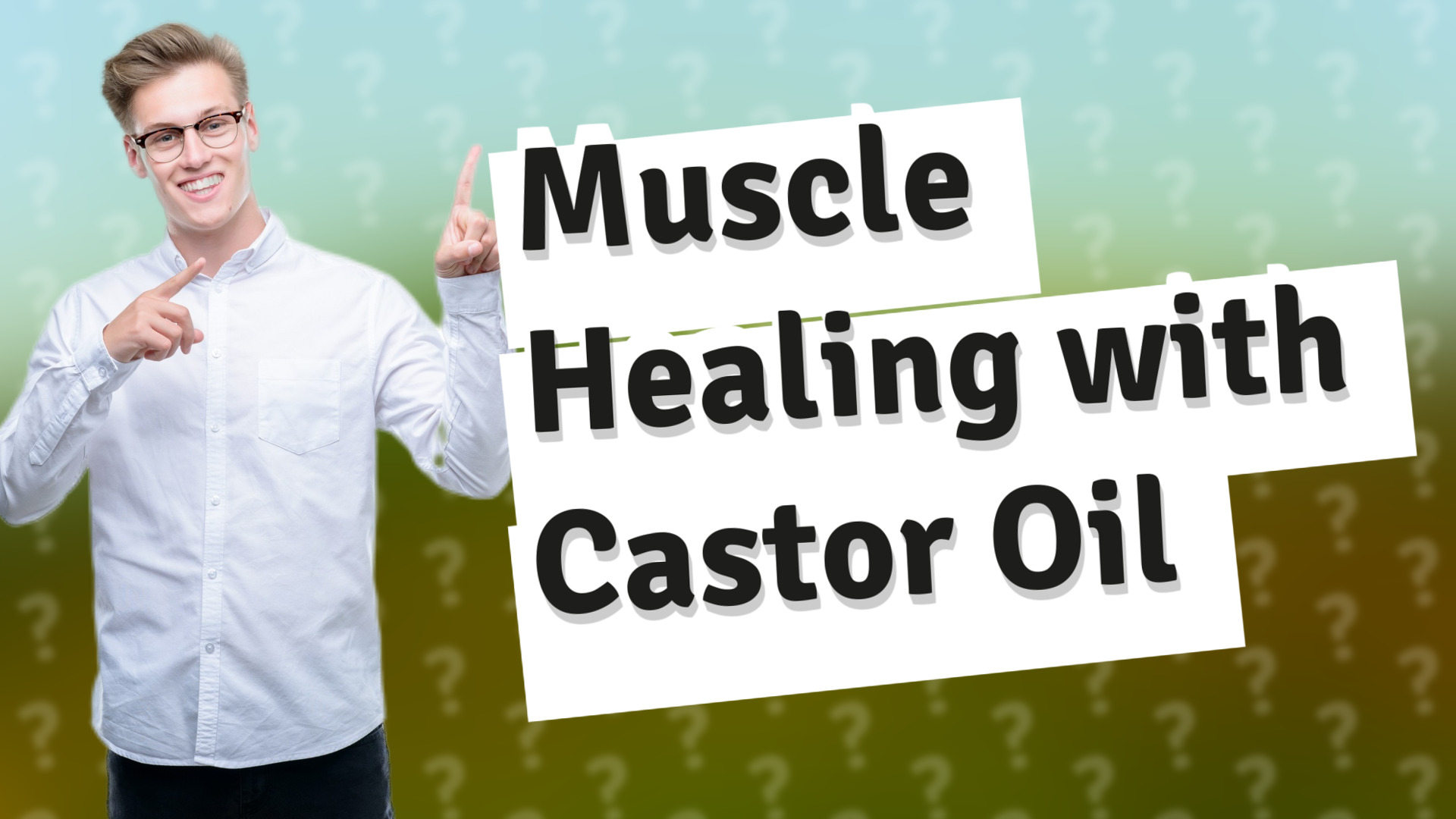 Muscle Healing with Castor Oil