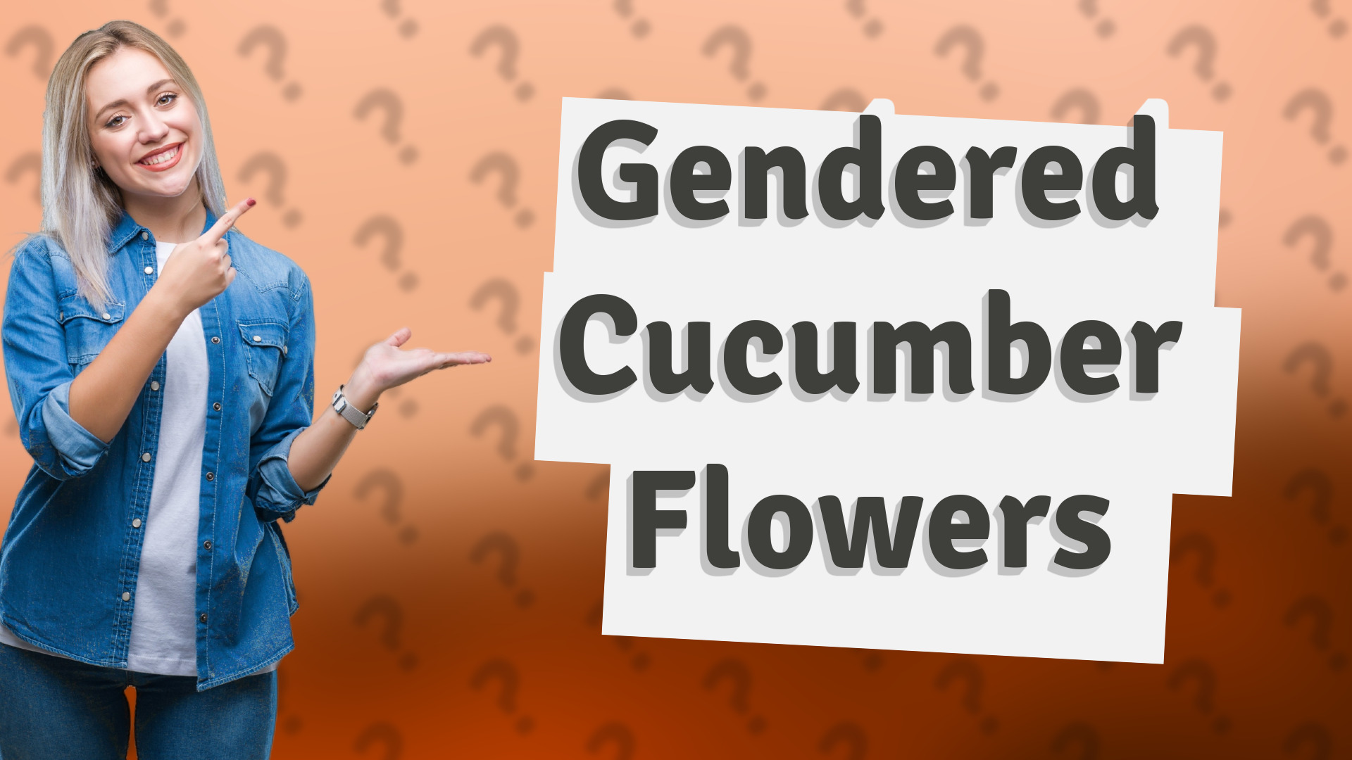 Gendered Cucumber Flowers