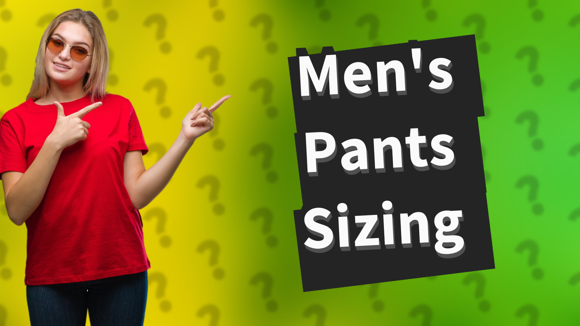 Men's Pants Sizing