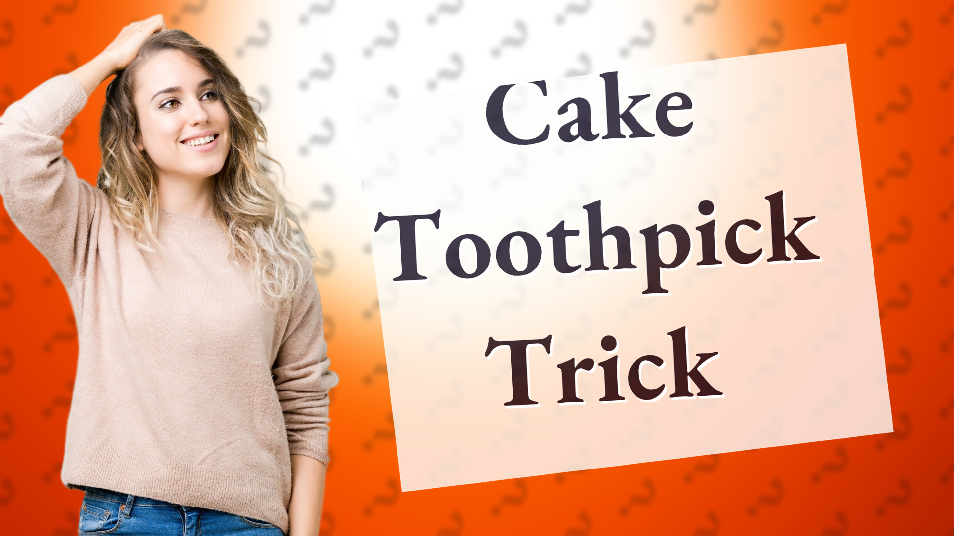 Cake Toothpick Trick