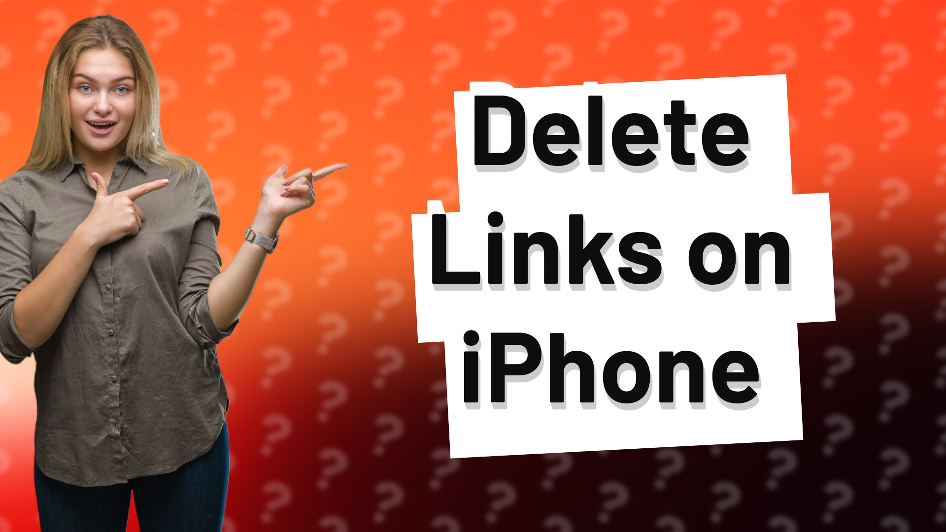Delete Links on iPhone