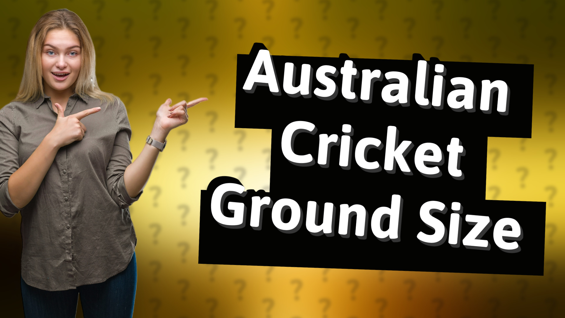 Australian Cricket Ground Size