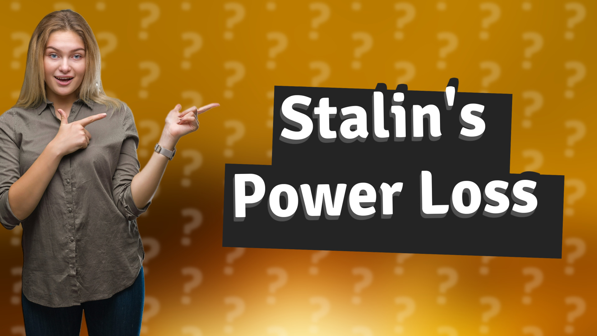 Stalin's Power Loss