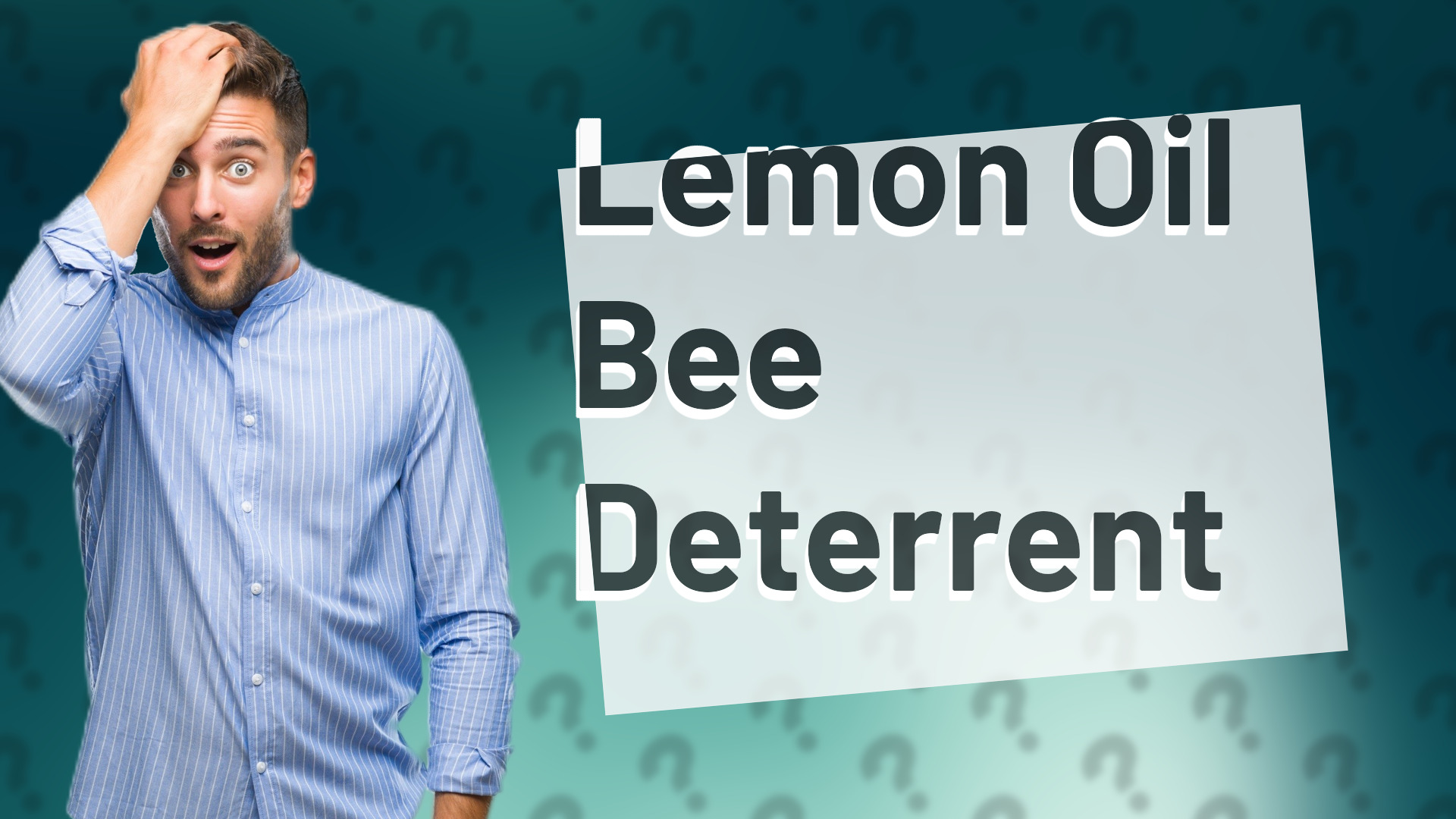 Lemon Oil Bee Deterrent