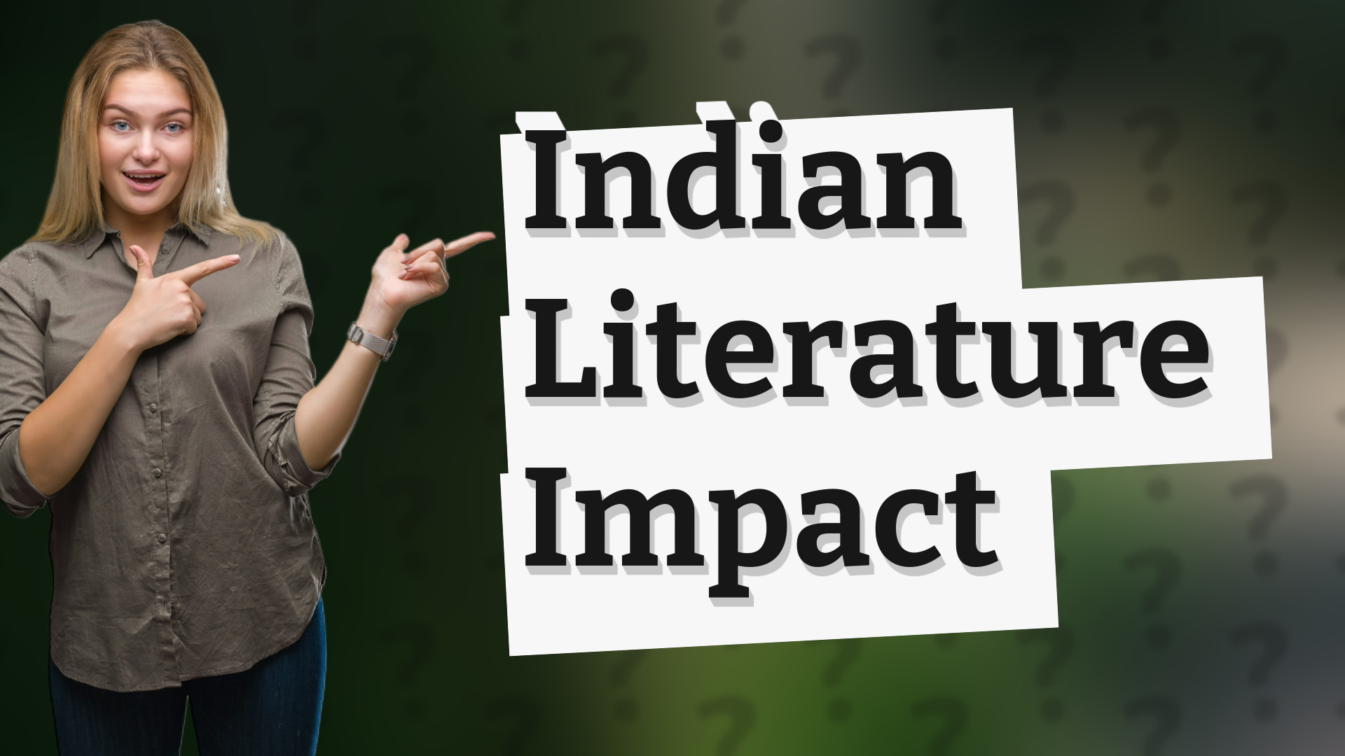 Indian Literature Impact
