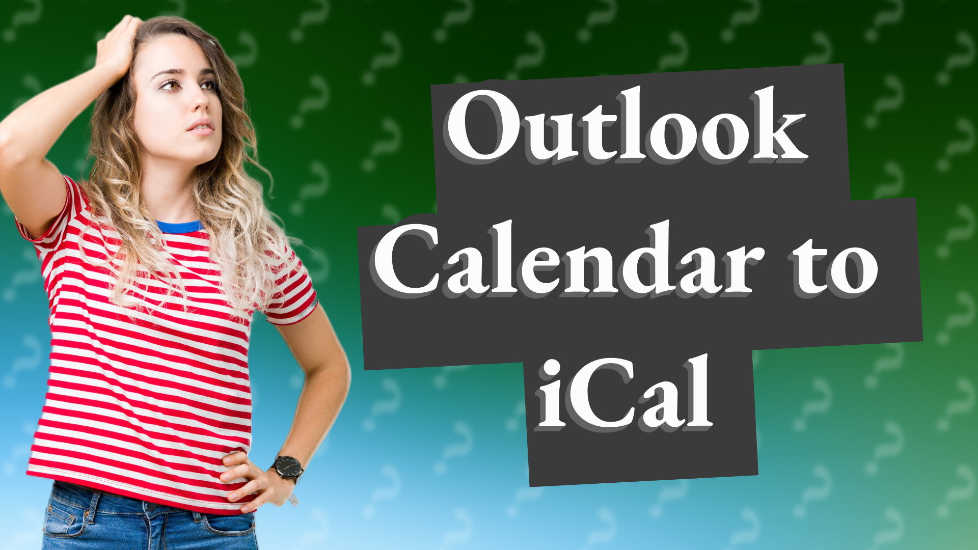 Outlook Calendar to iCal