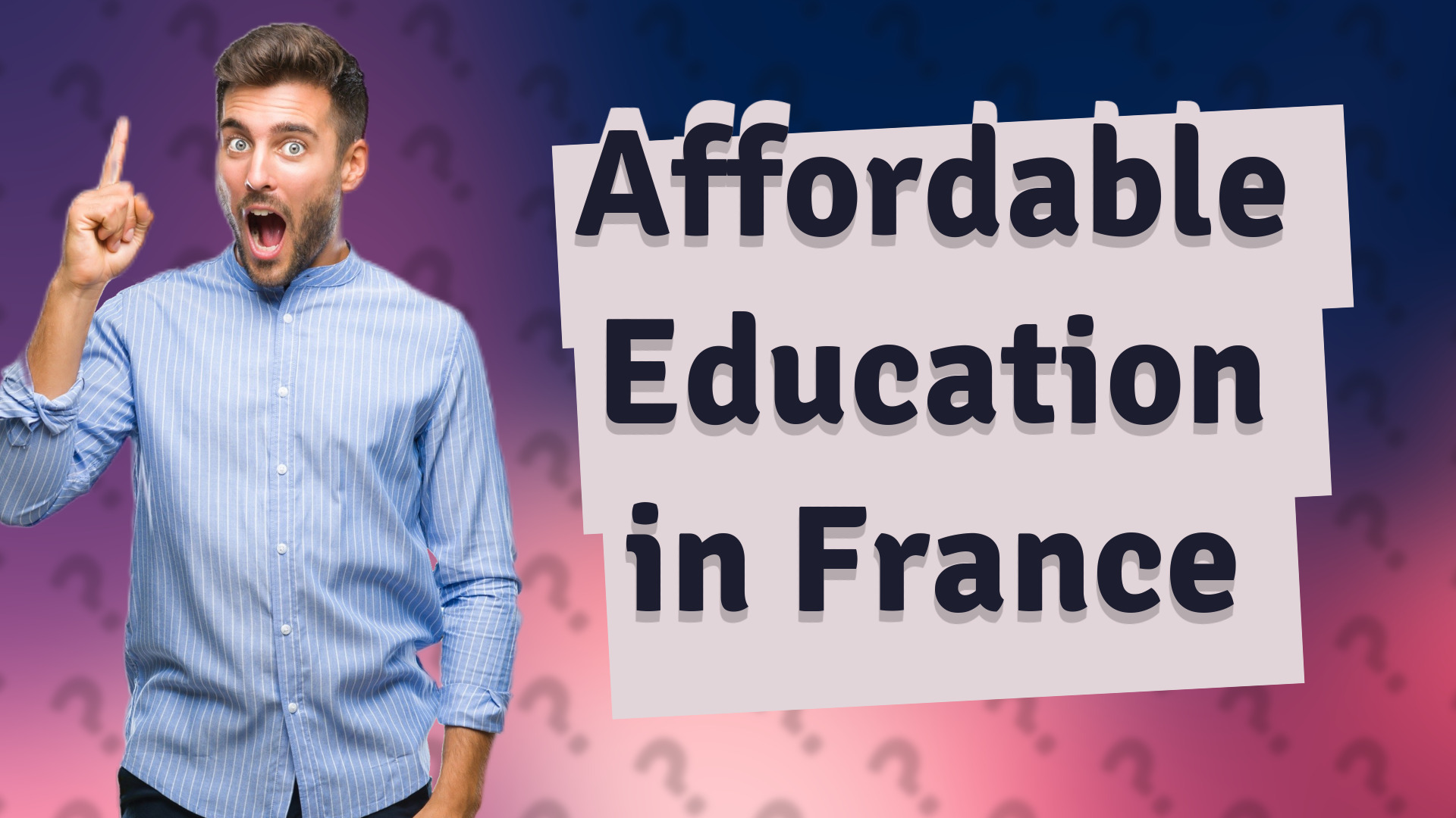 Affordable Education in France