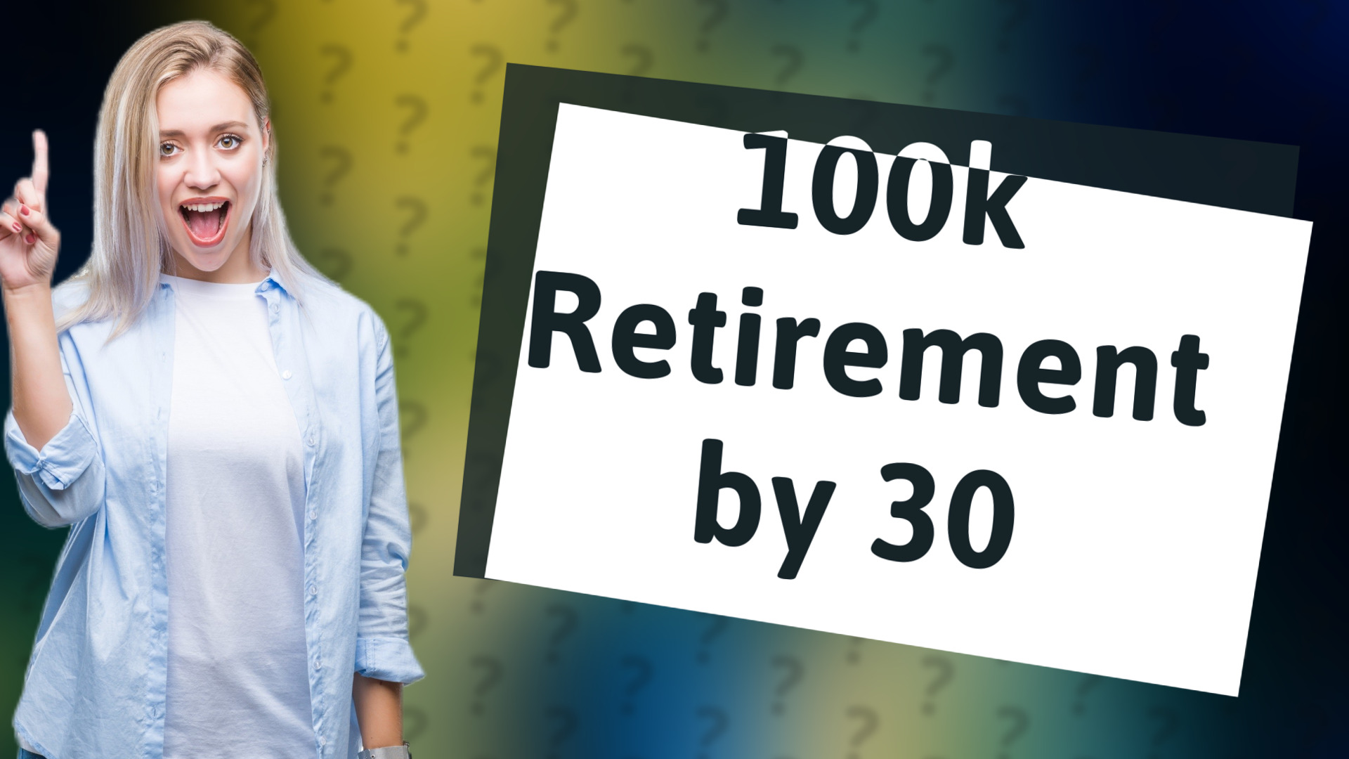 100k Retirement by 30