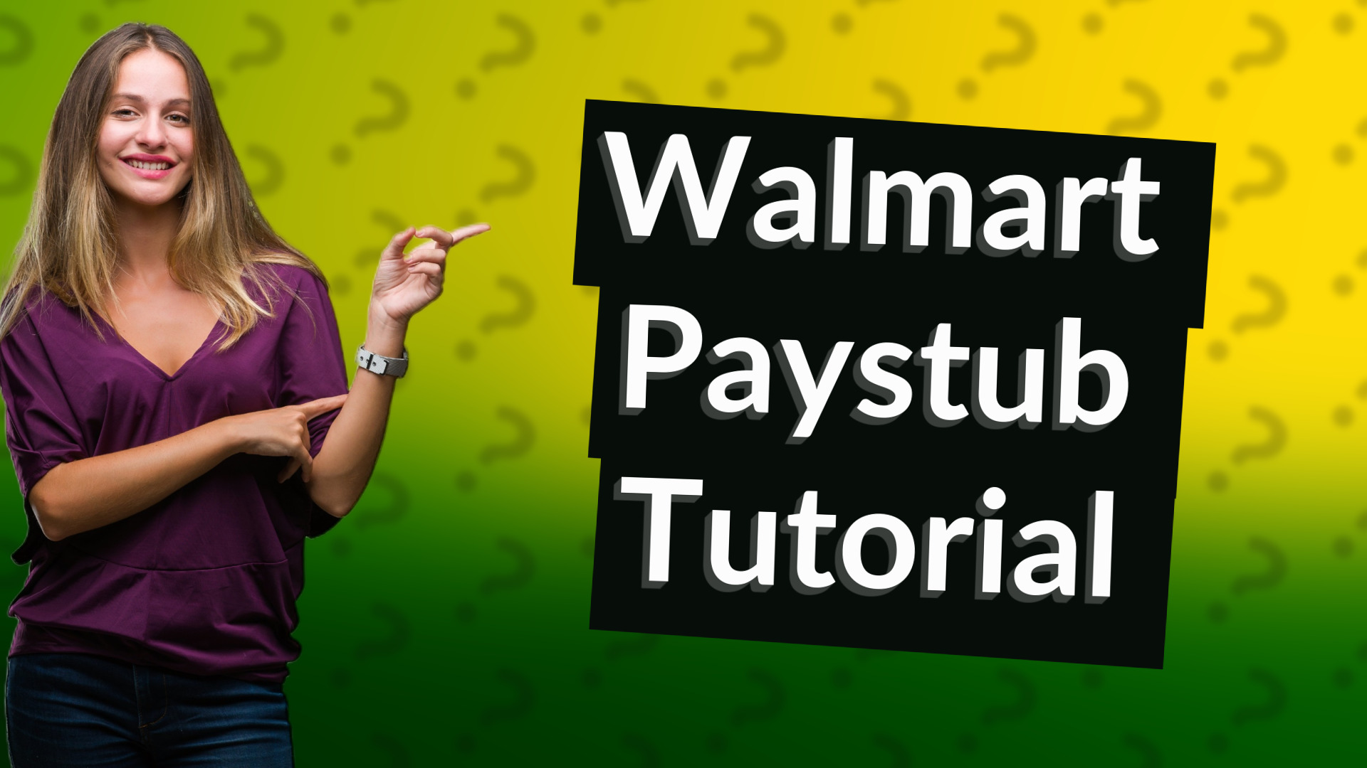 Walmart Paystub Tutorial