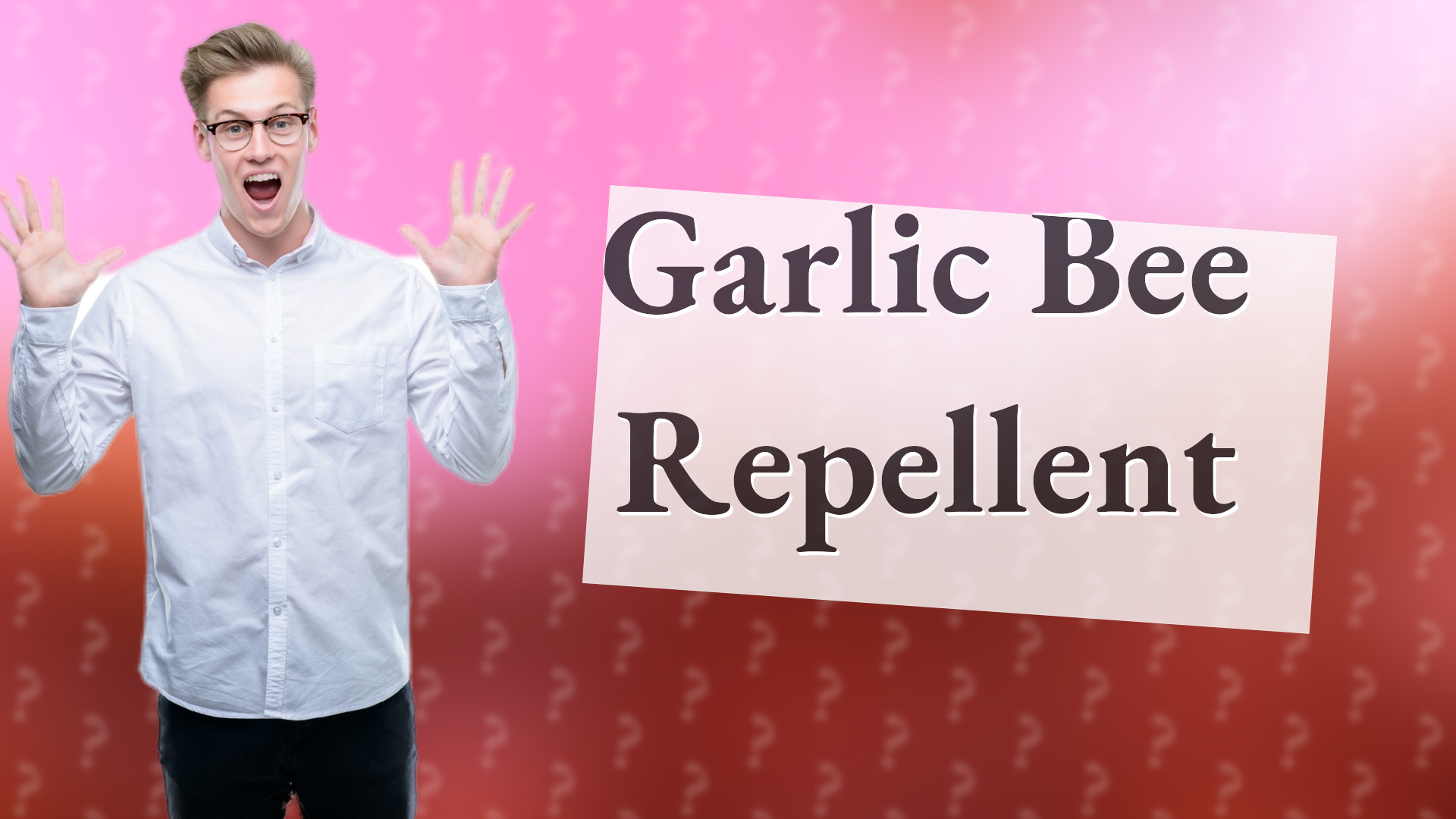Garlic Bee Repellent