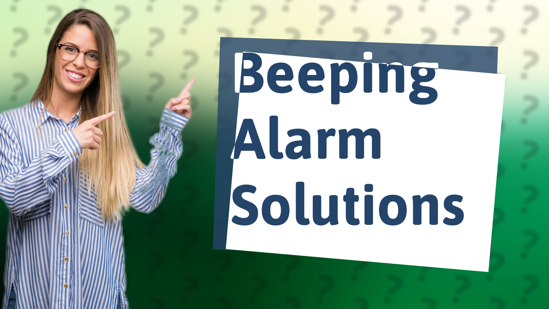 Beeping Alarm Solutions