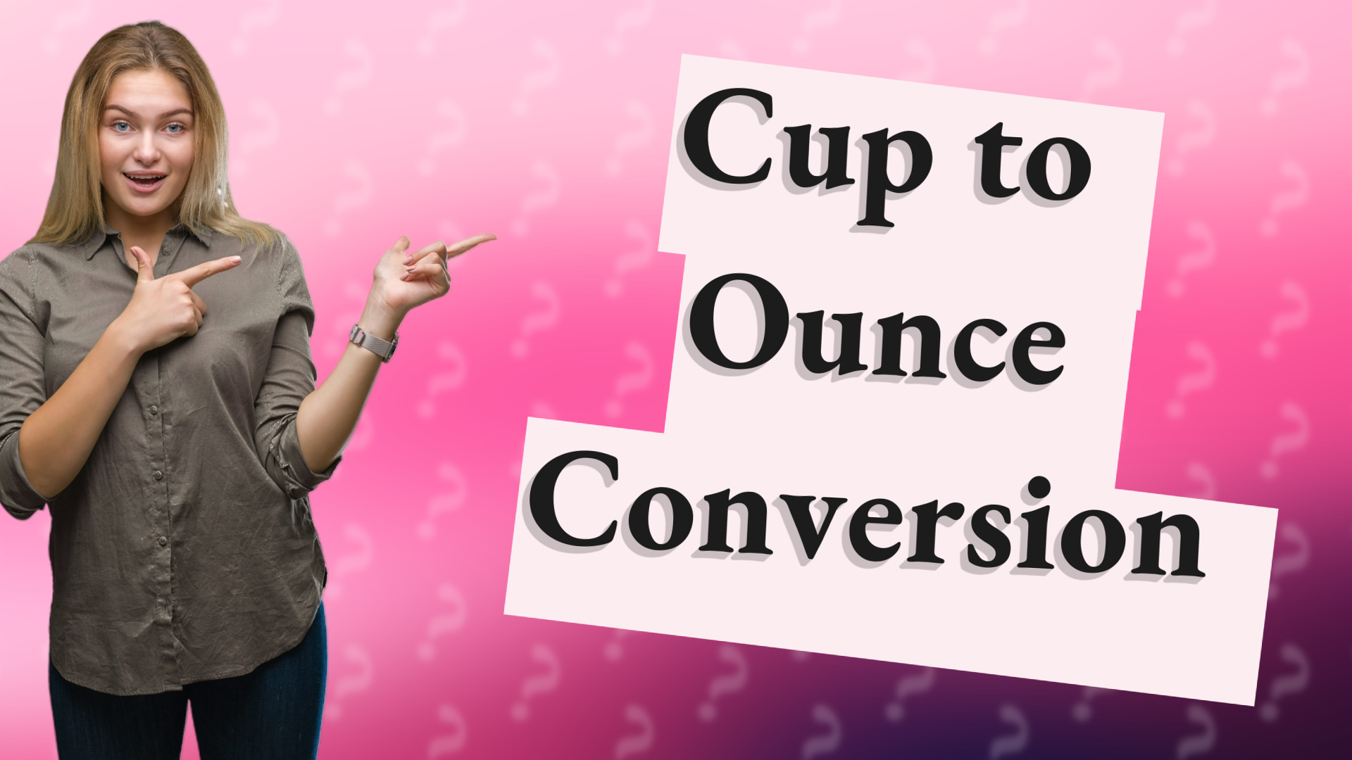 Cup to Ounce Conversion