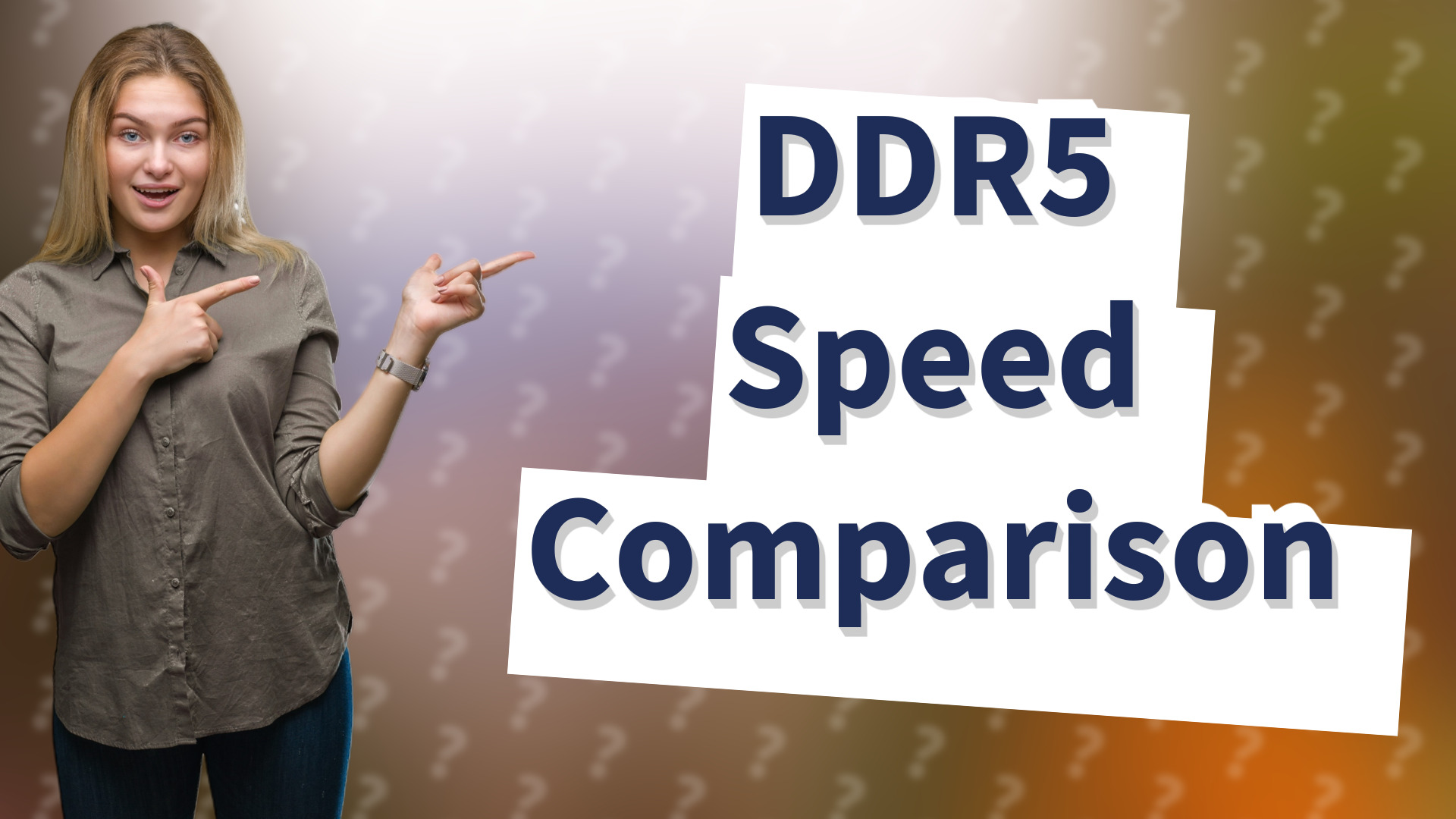 DDR5 Speed Comparison
