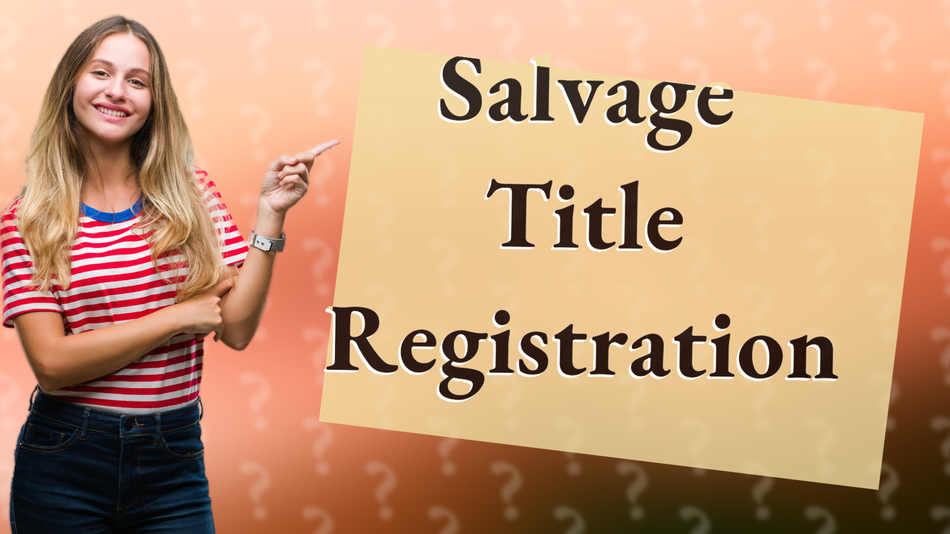 Salvage Title Registration