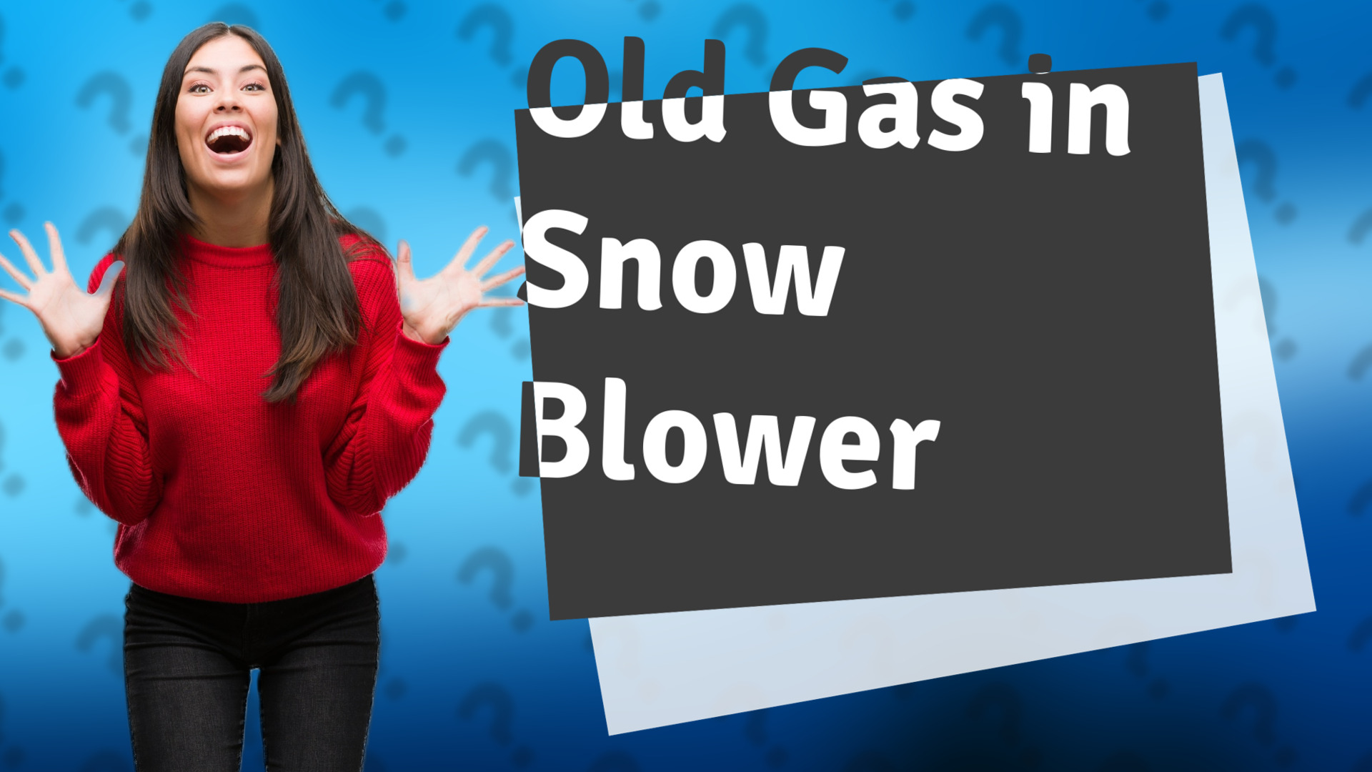 Old Gas in Snow Blower