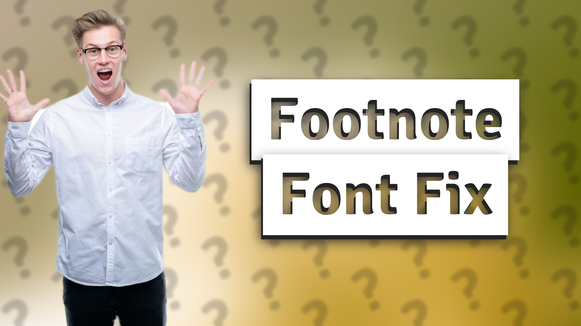 Footnote Font Fix
