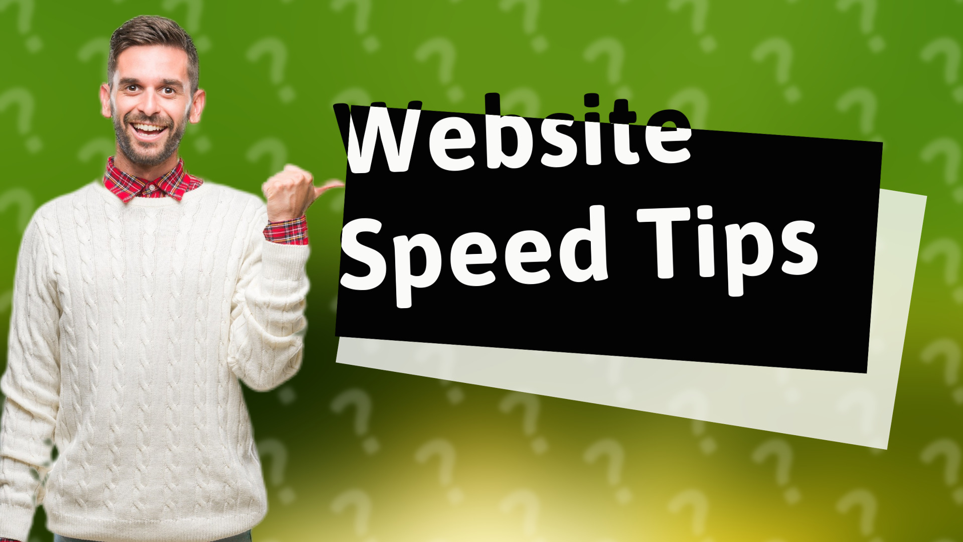 Website Speed Tips