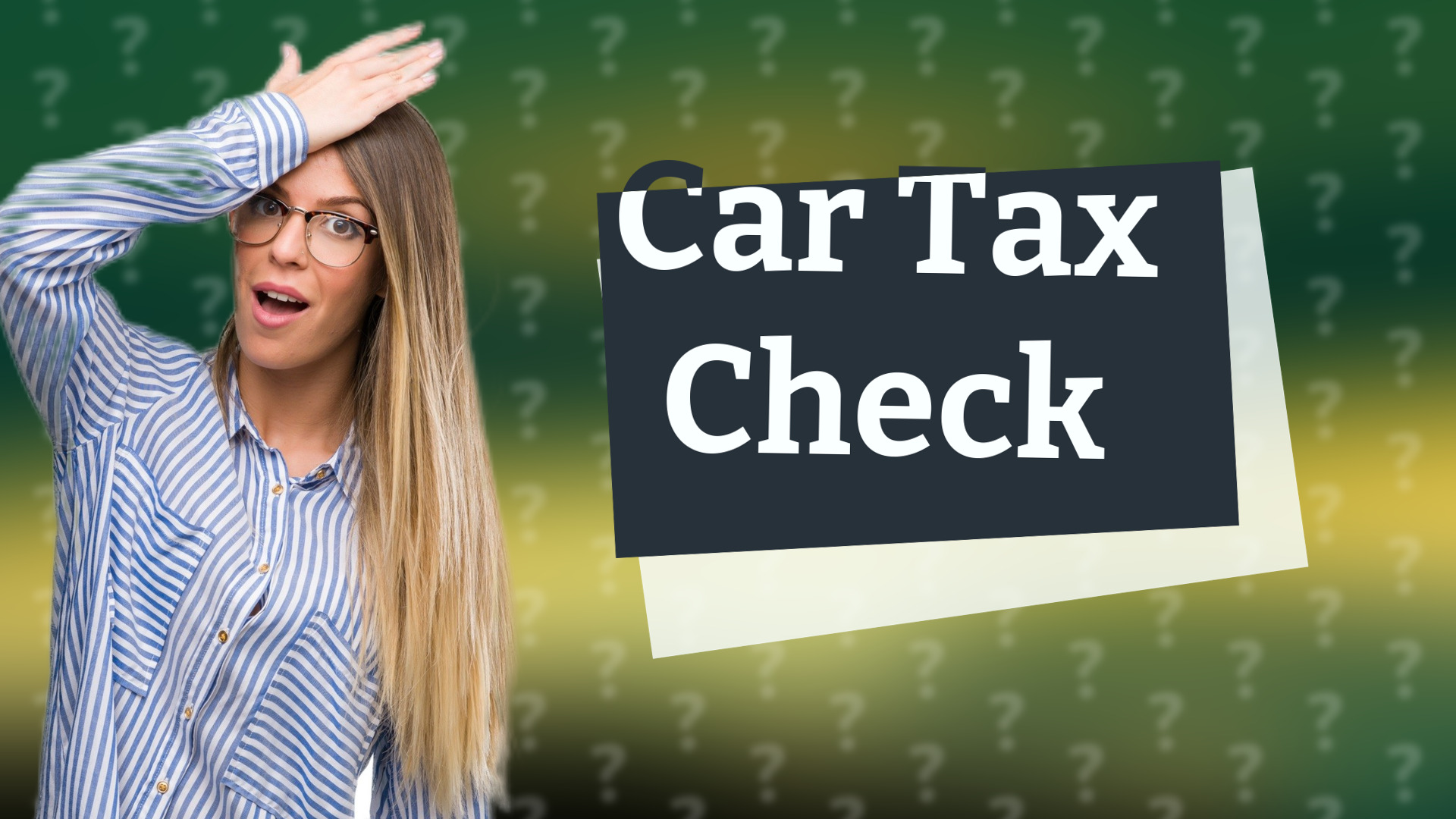 Car Tax Check