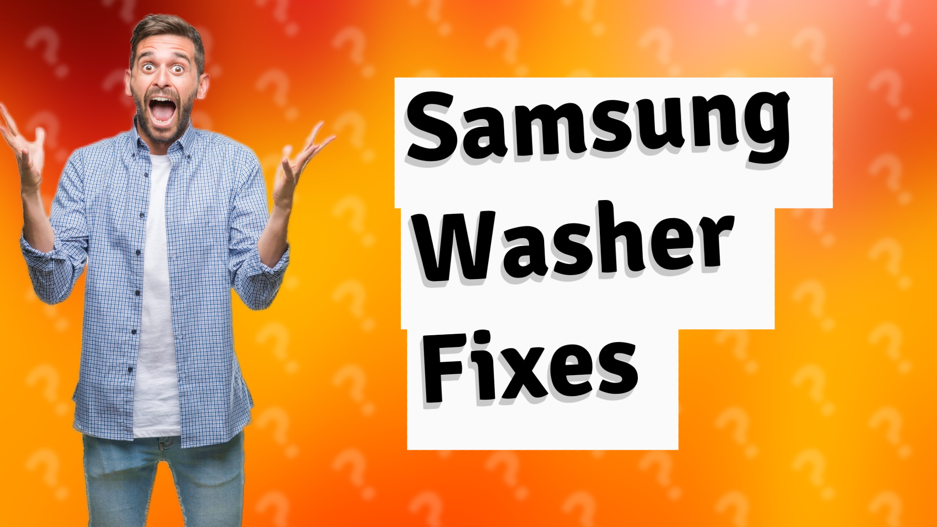 Samsung Washer Fixes
