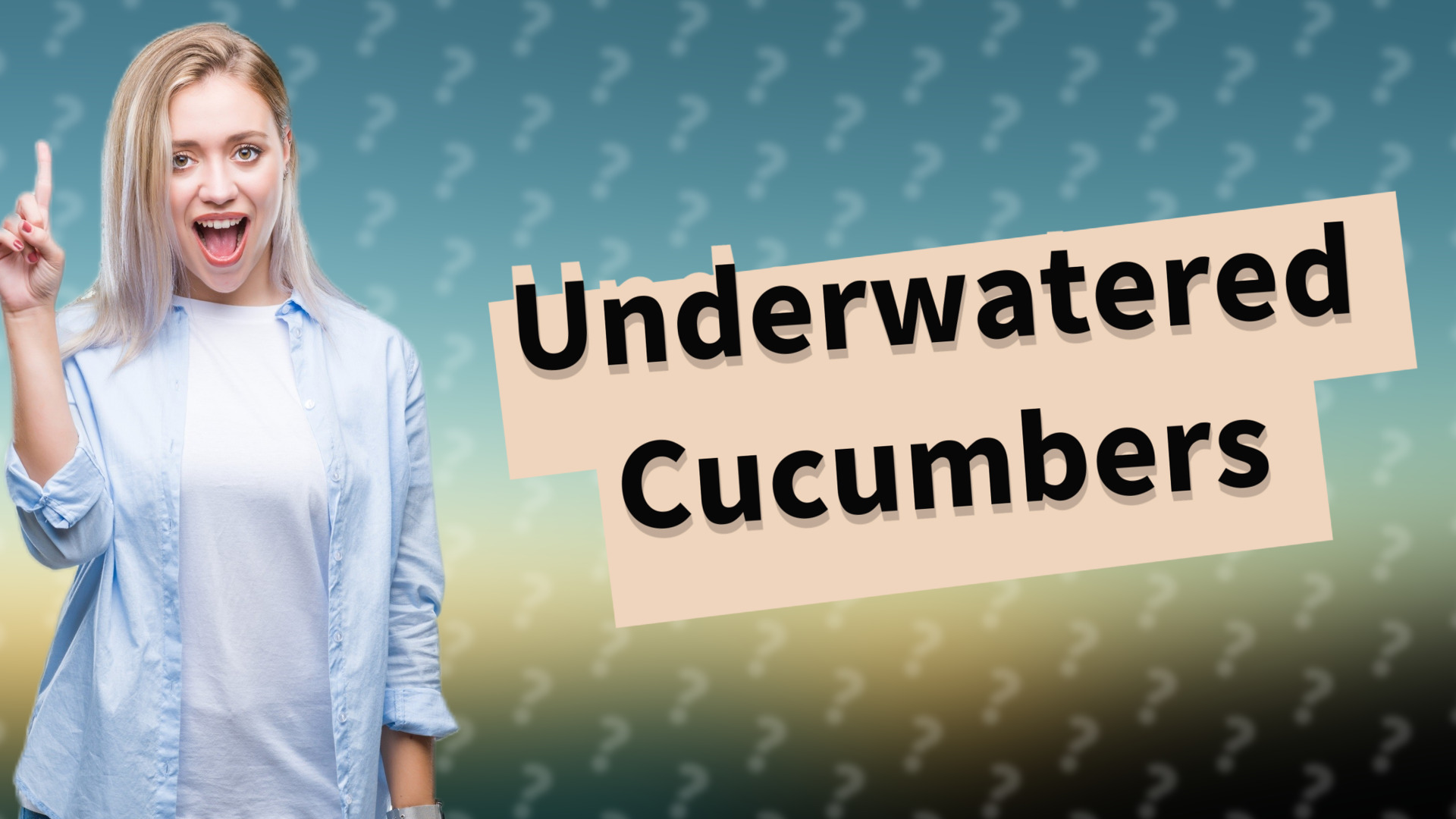 Underwatered Cucumbers