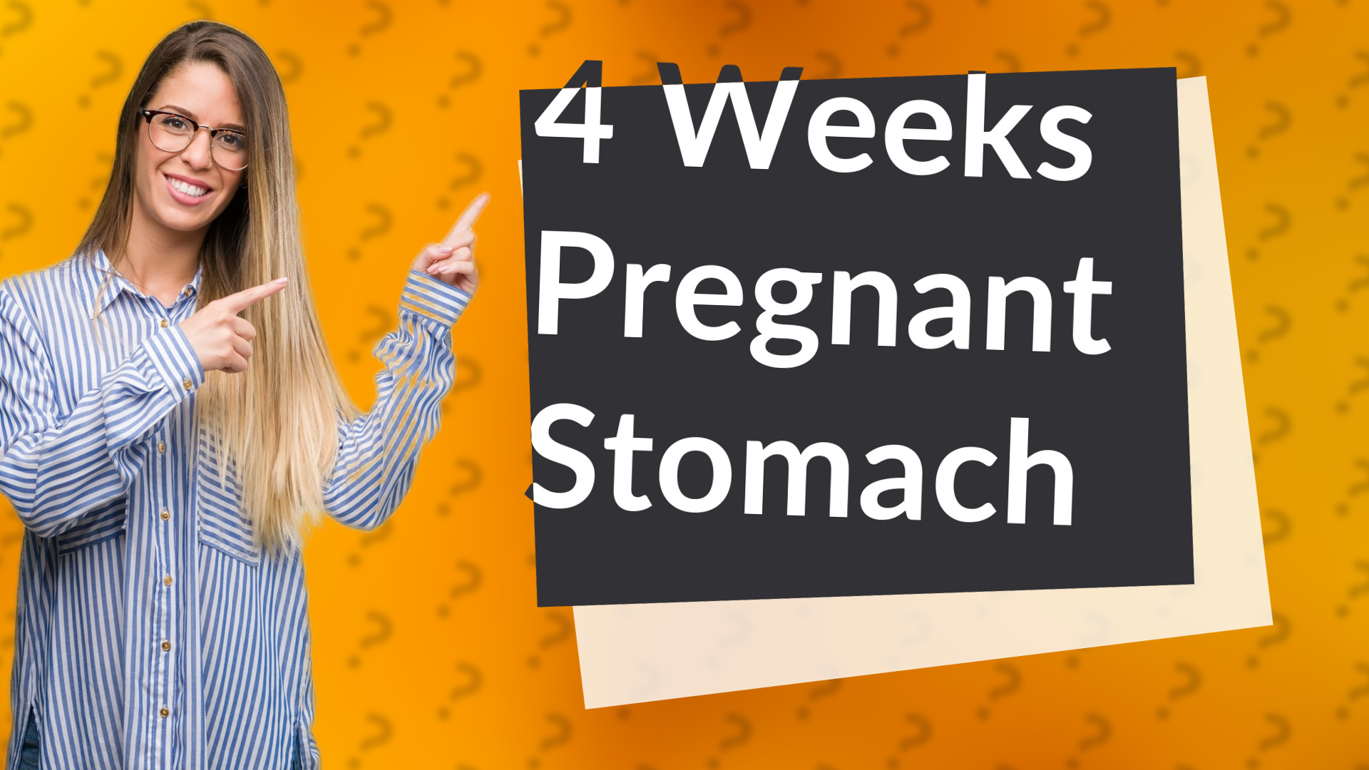 4 Weeks Pregnant Stomach