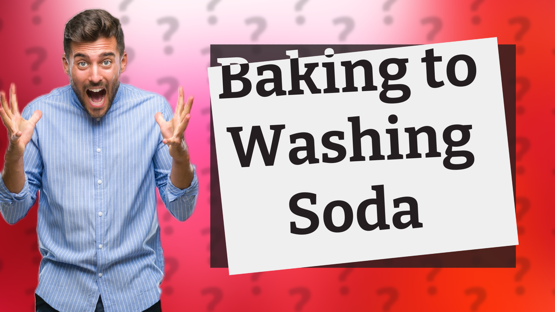 Baking to Washing Soda