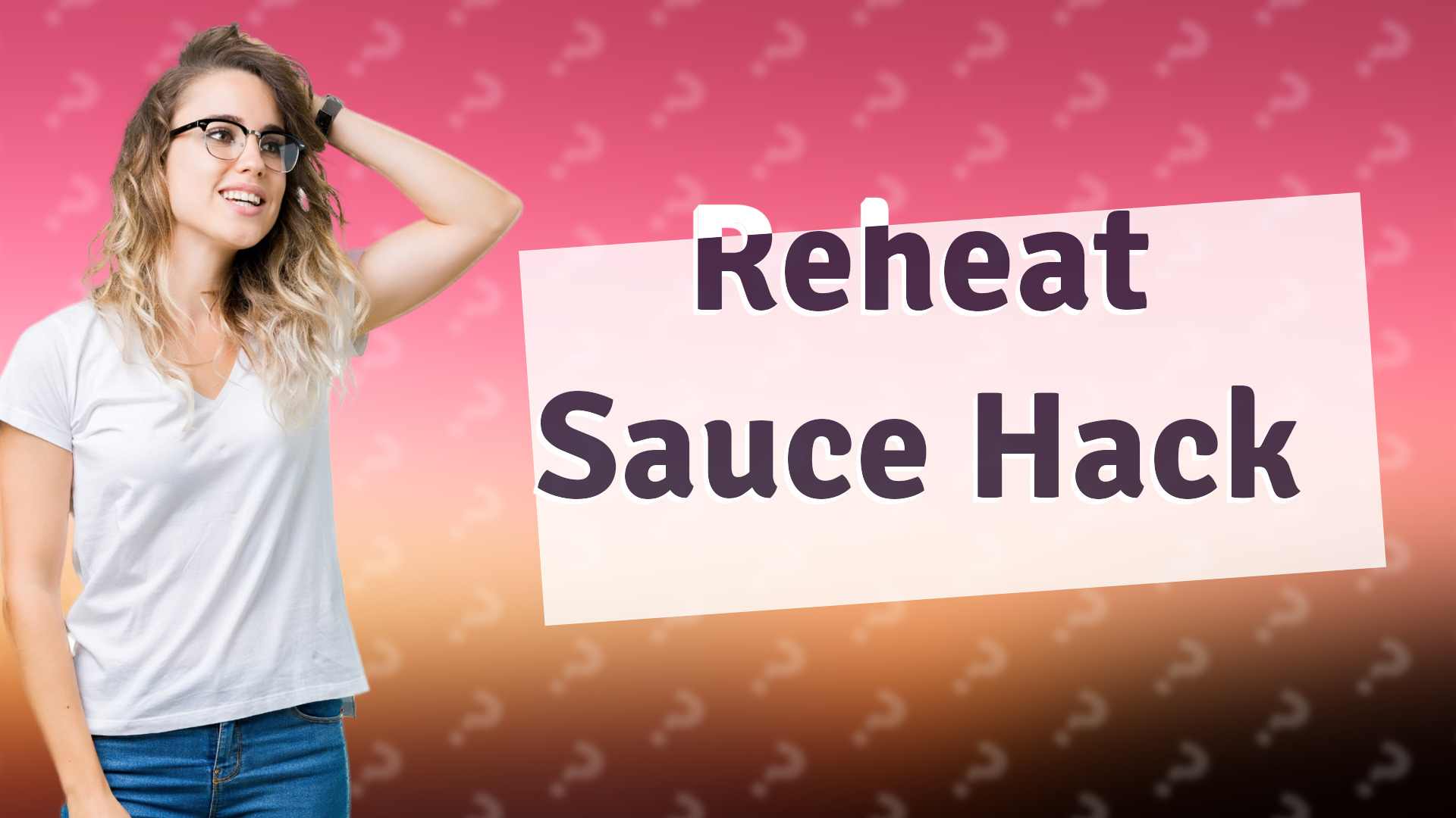 Reheat Sauce Hack