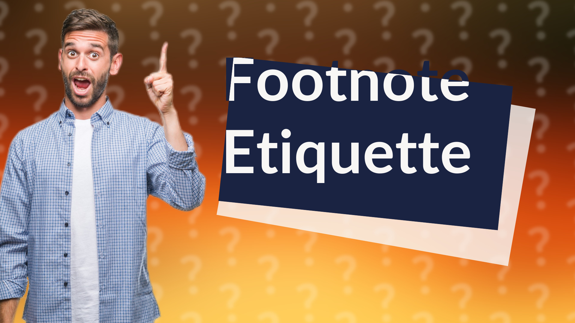 Footnote Etiquette