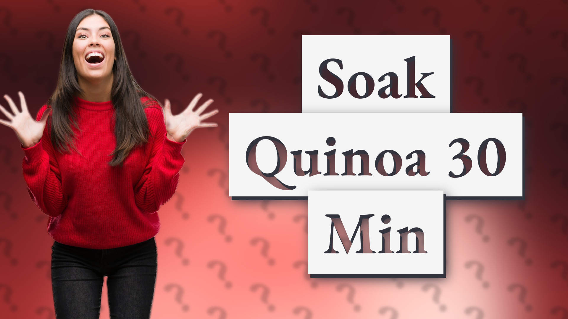 Soak Quinoa 30 Min