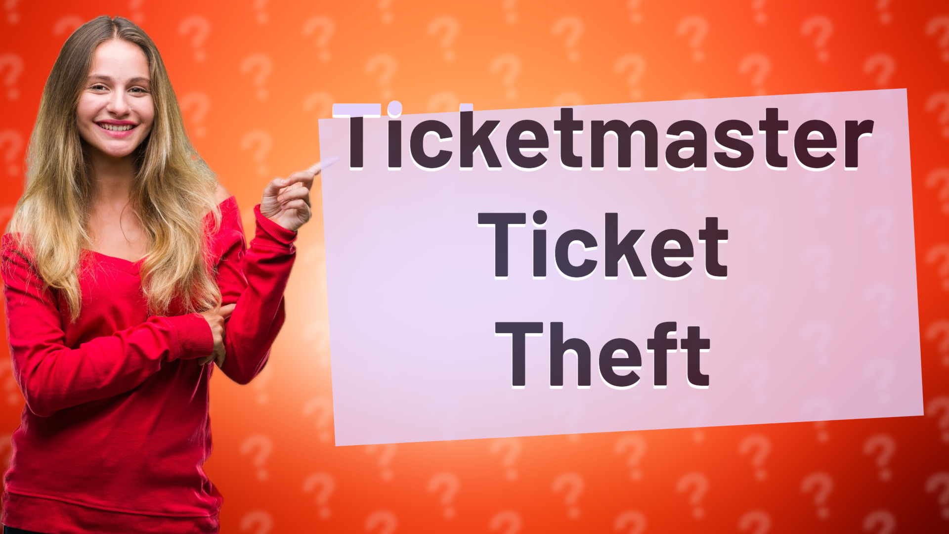 Ticketmaster Ticket Theft