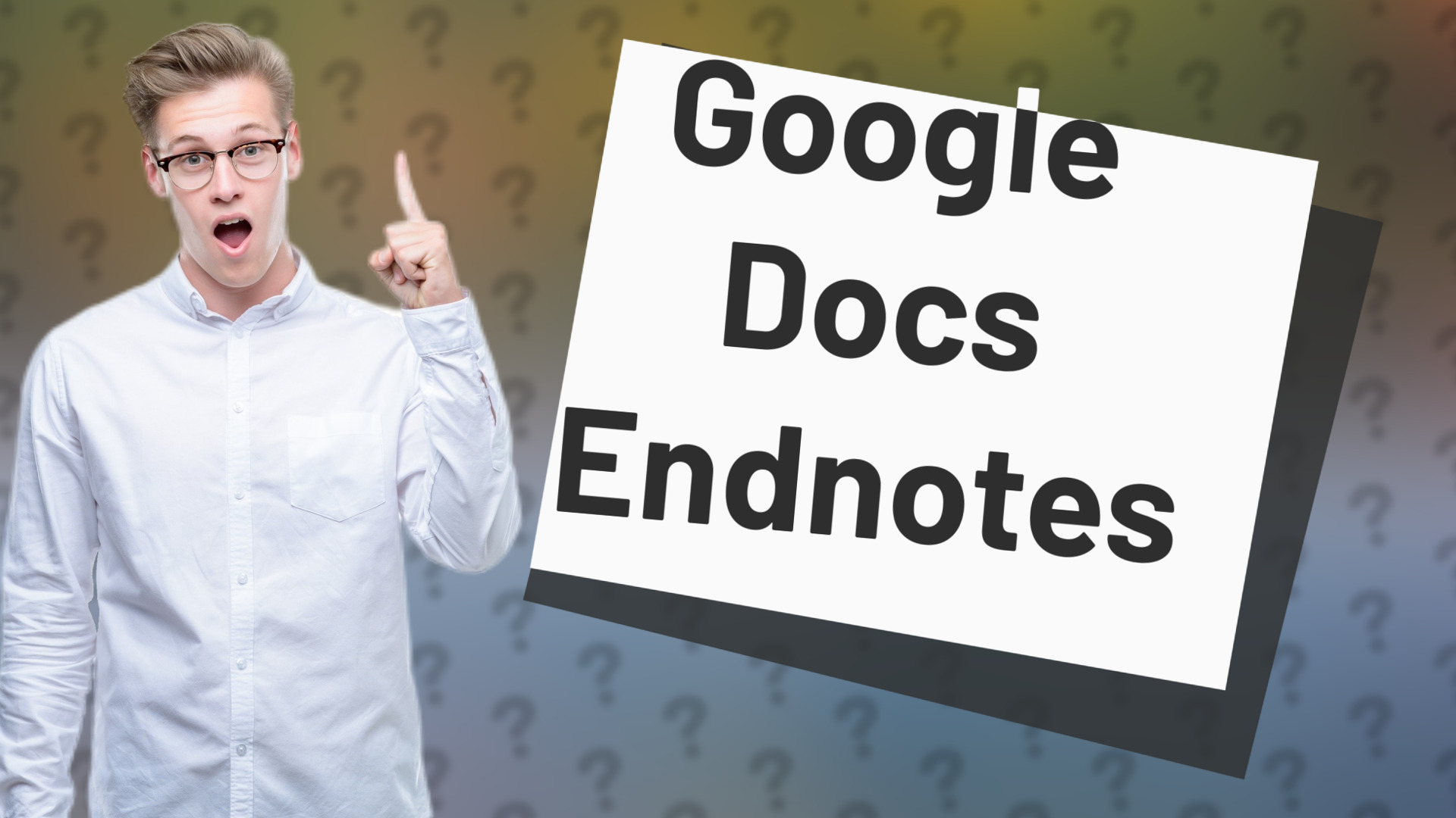 Google Docs Endnotes