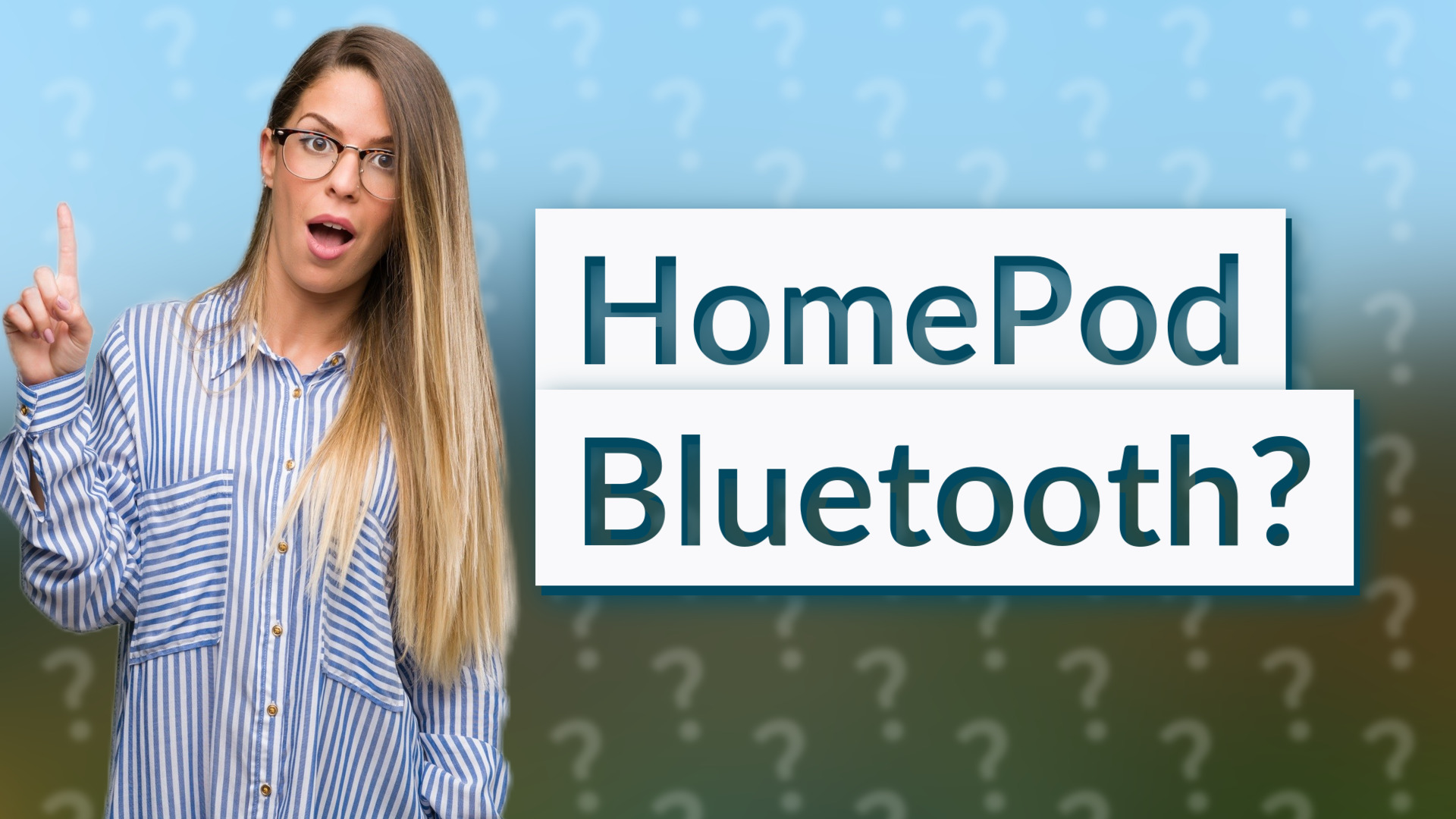 HomePod Bluetooth?