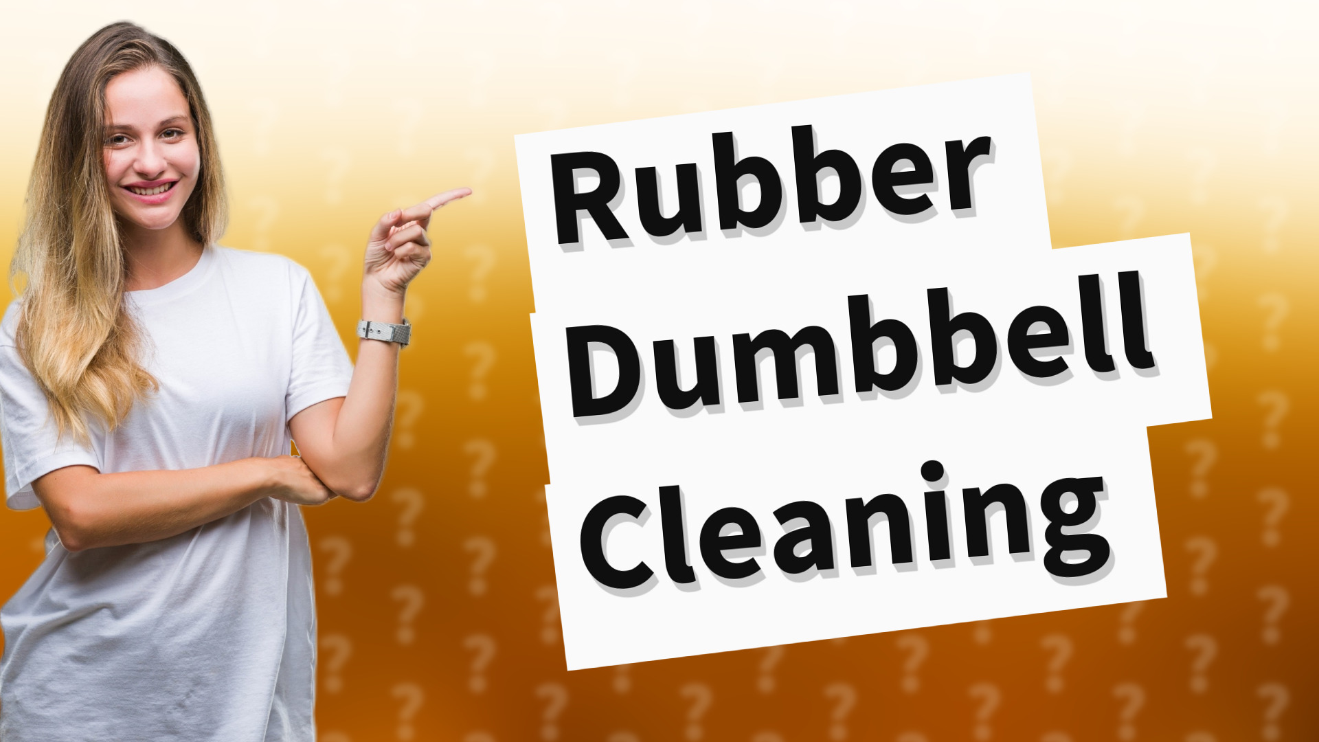 Rubber Dumbbell Cleaning