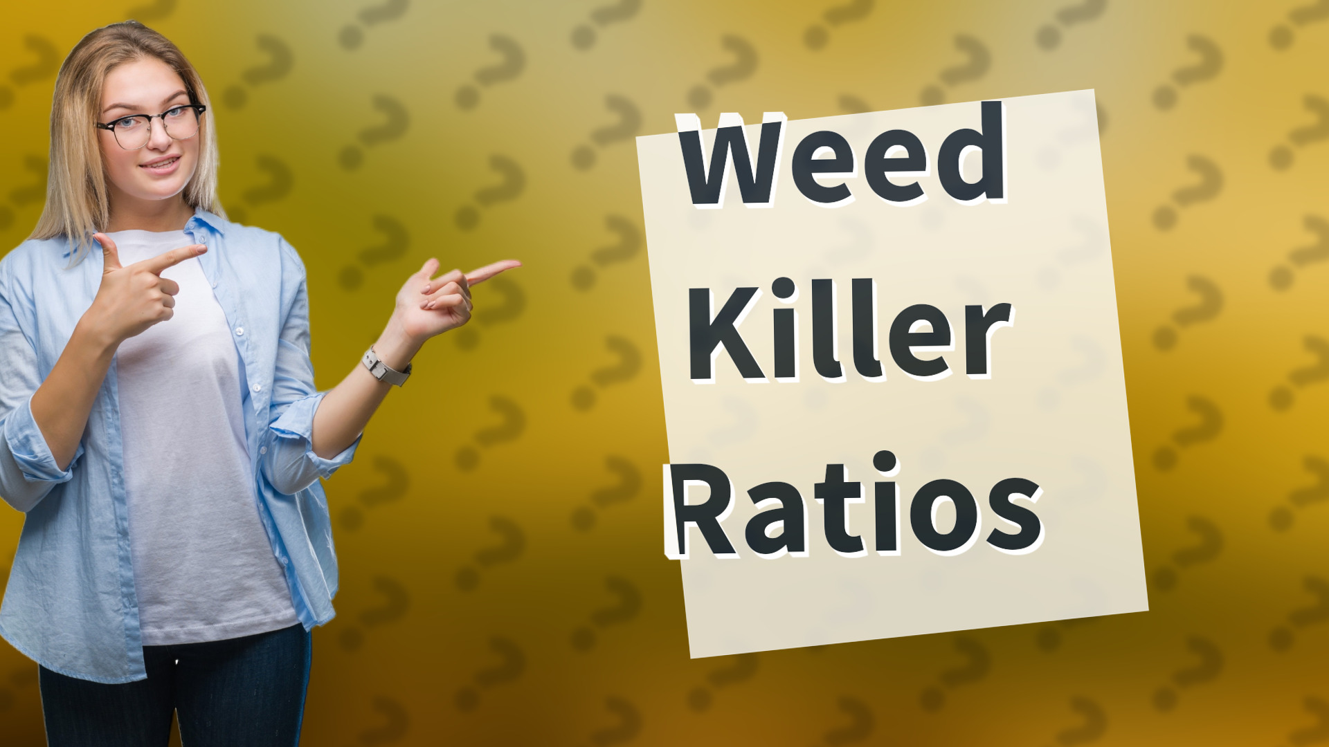 Weed Killer Ratios