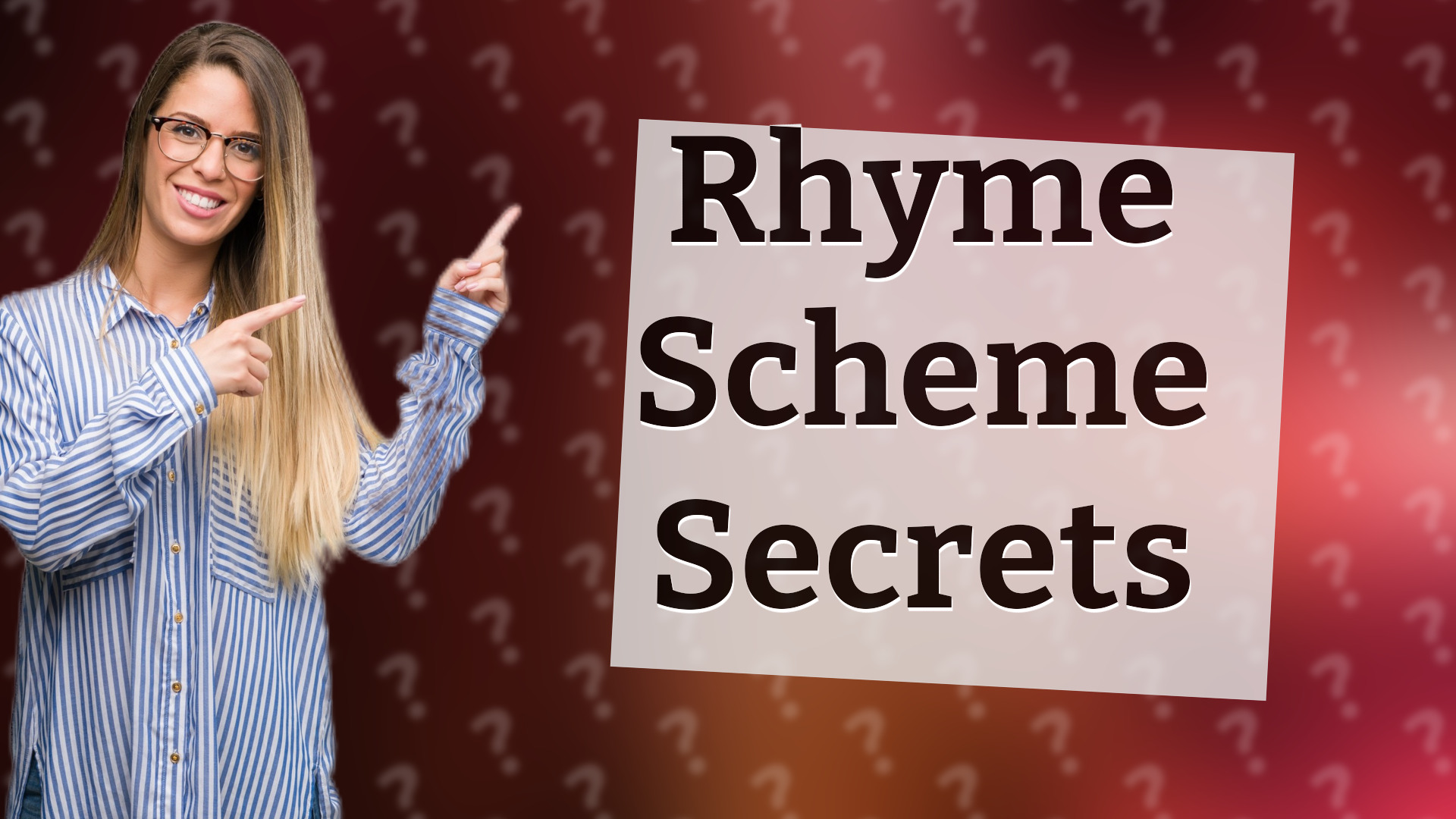 Rhyme Scheme Secrets