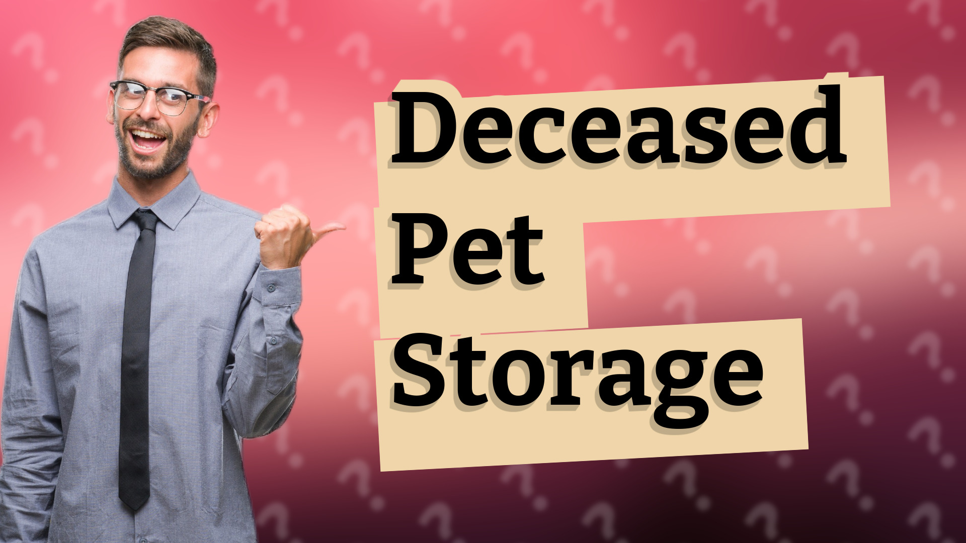 Deceased Pet Storage