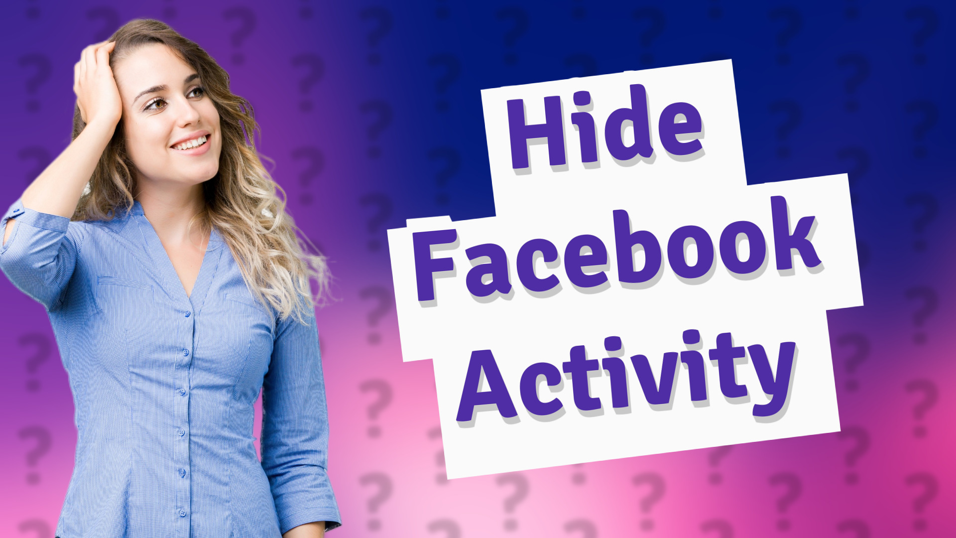 Hide Facebook Activity