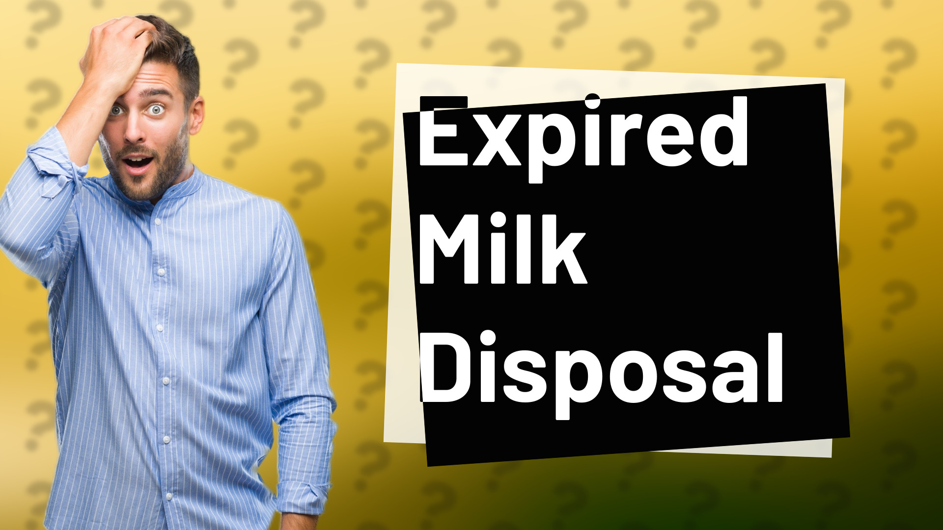 Expired Milk Disposal